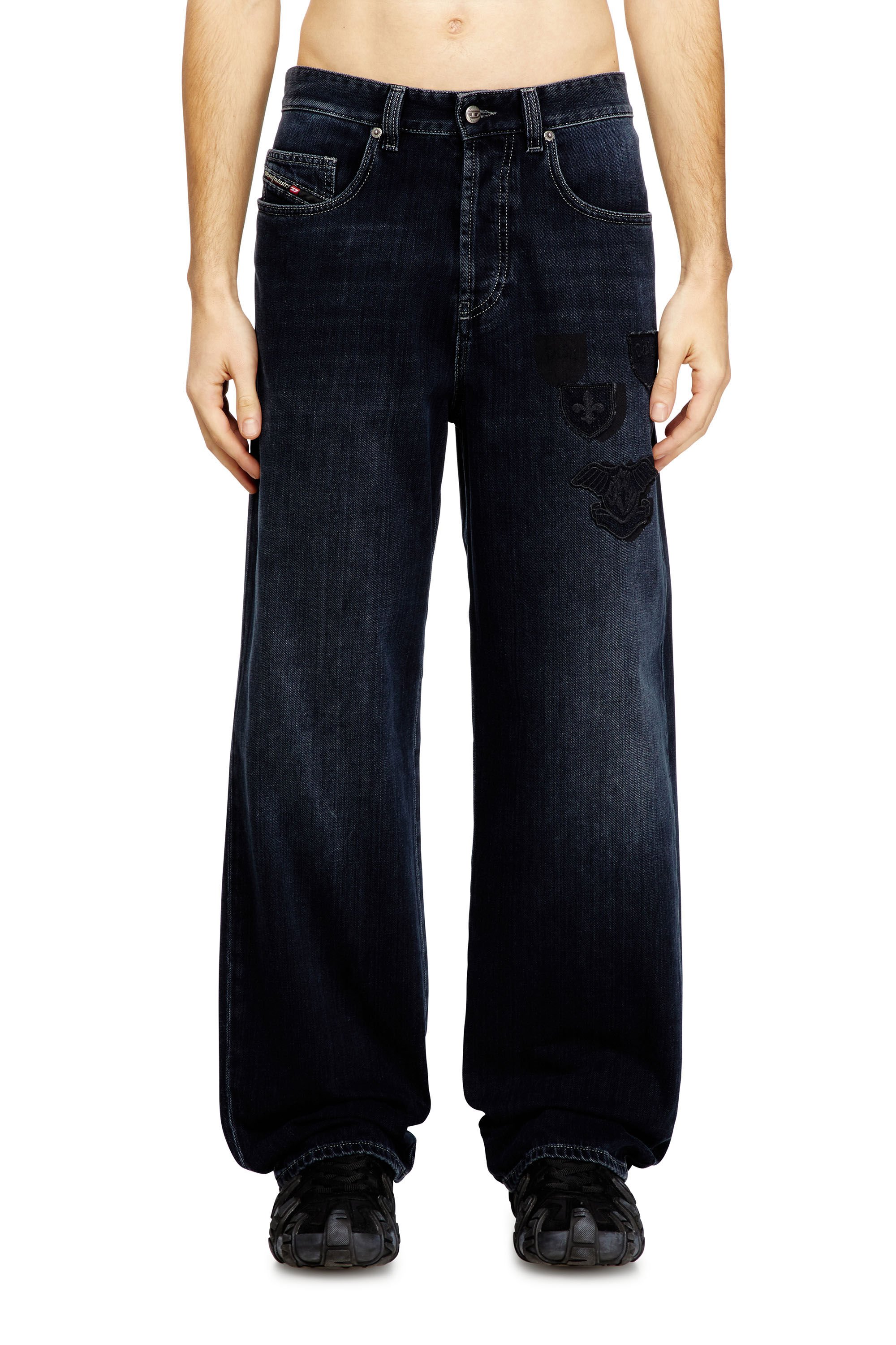 Diesel - Male's Relaxed Jeans 2001 D-Macro 09Q19, ダークブルー - 3