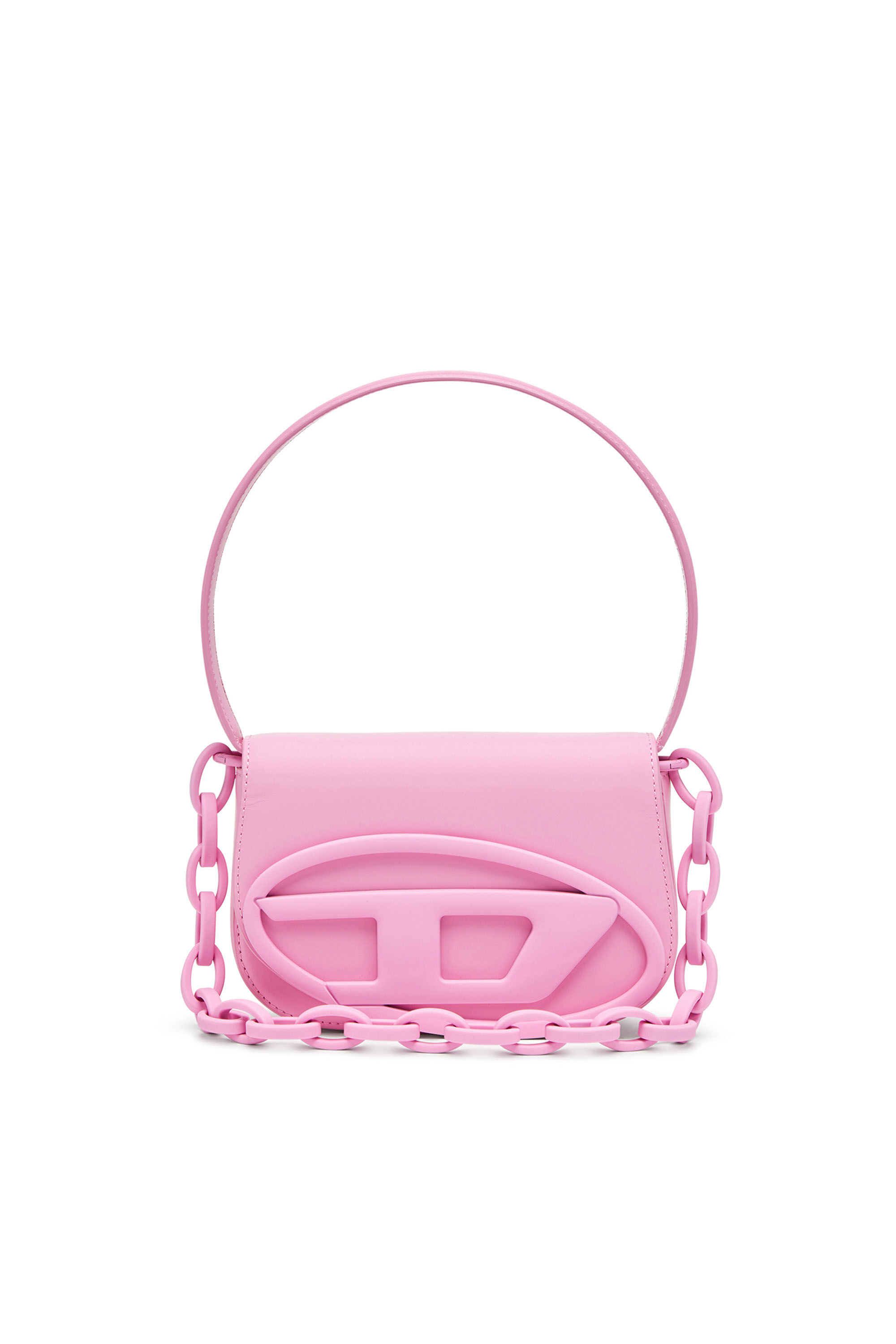 1DR 1DR-Iconic shoulder bag in matte leather｜ピンク｜ウィメンズ 