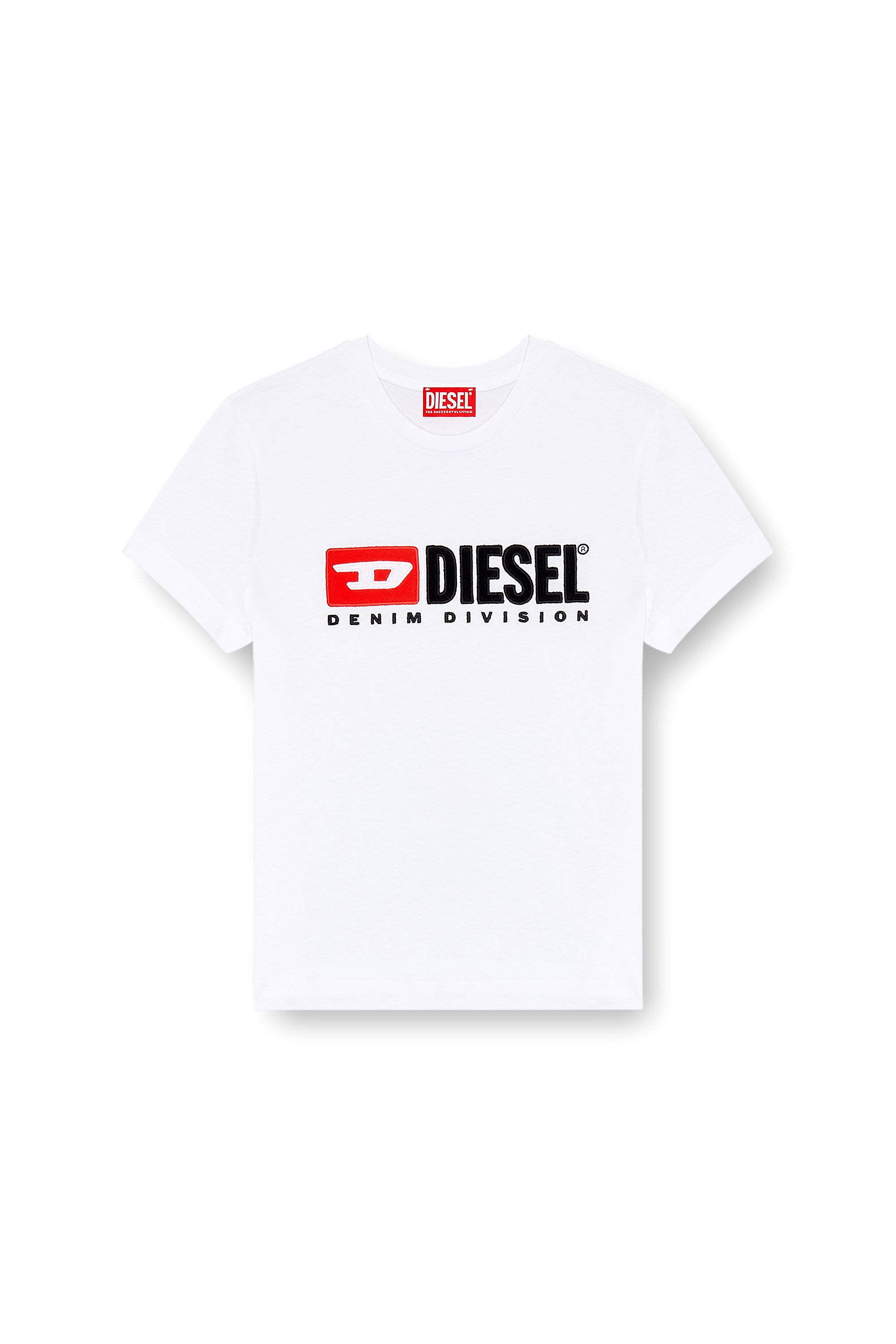 Diesel - T-SLI-DIV, Female's T-shirt with Diesel patches in ホワイト - 2