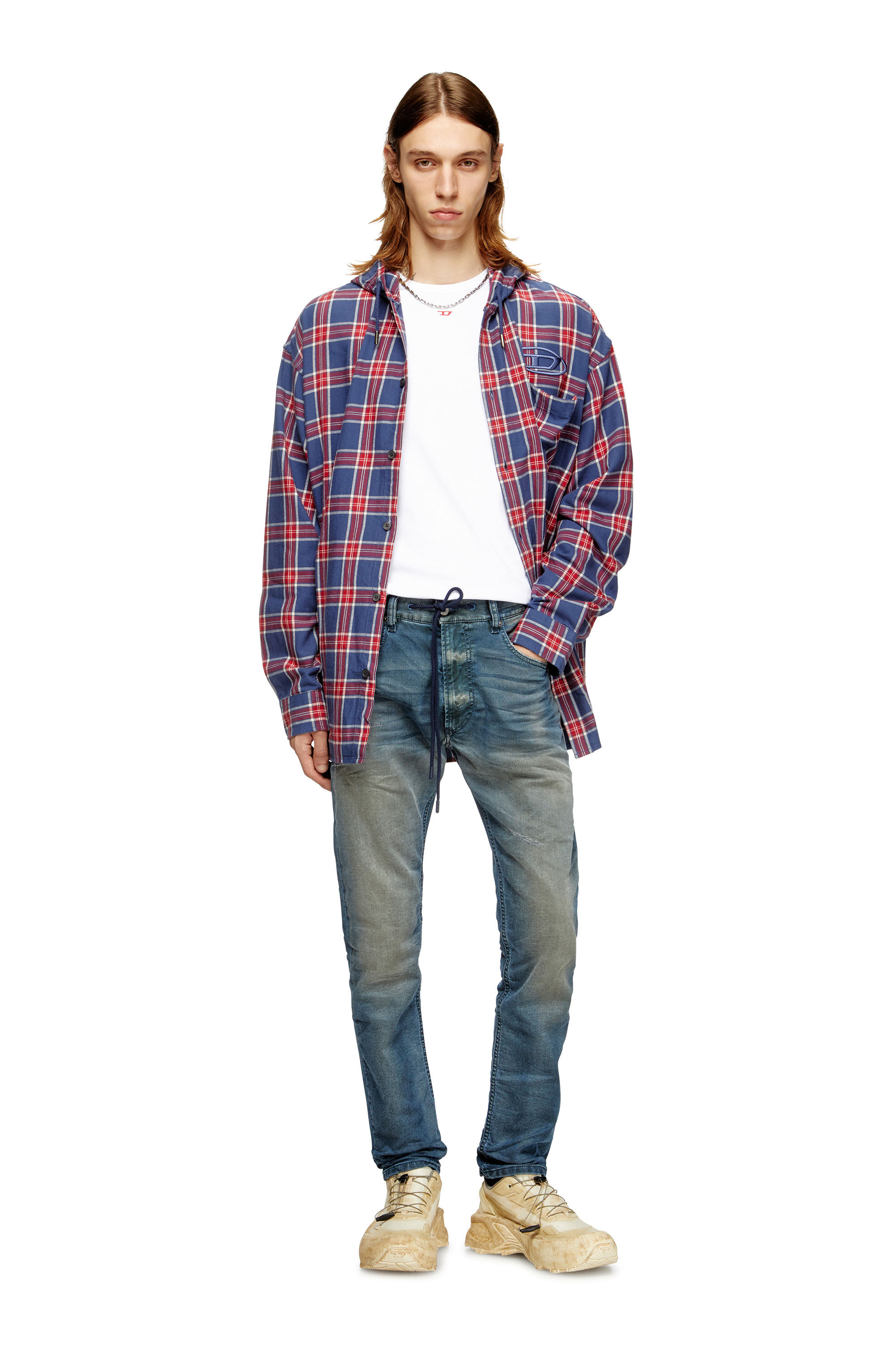 Diesel - Male's Regular 2032 D-Krooley Joggjeans® 068SC, ダークブルー - 1