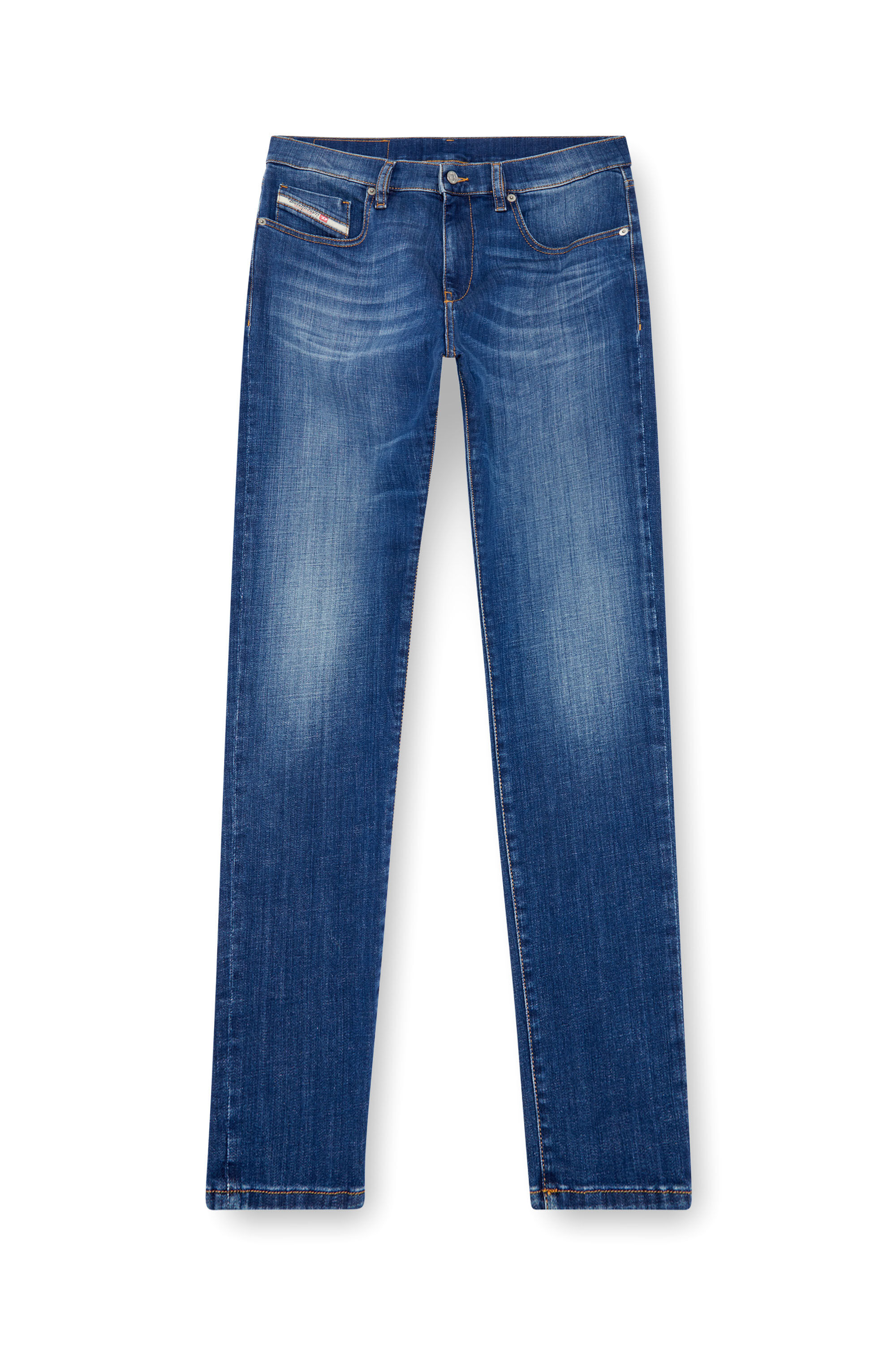 Diesel - Male's Slim Jeans 2019 D-Strukt 09K04, ミディアムブルー - 2