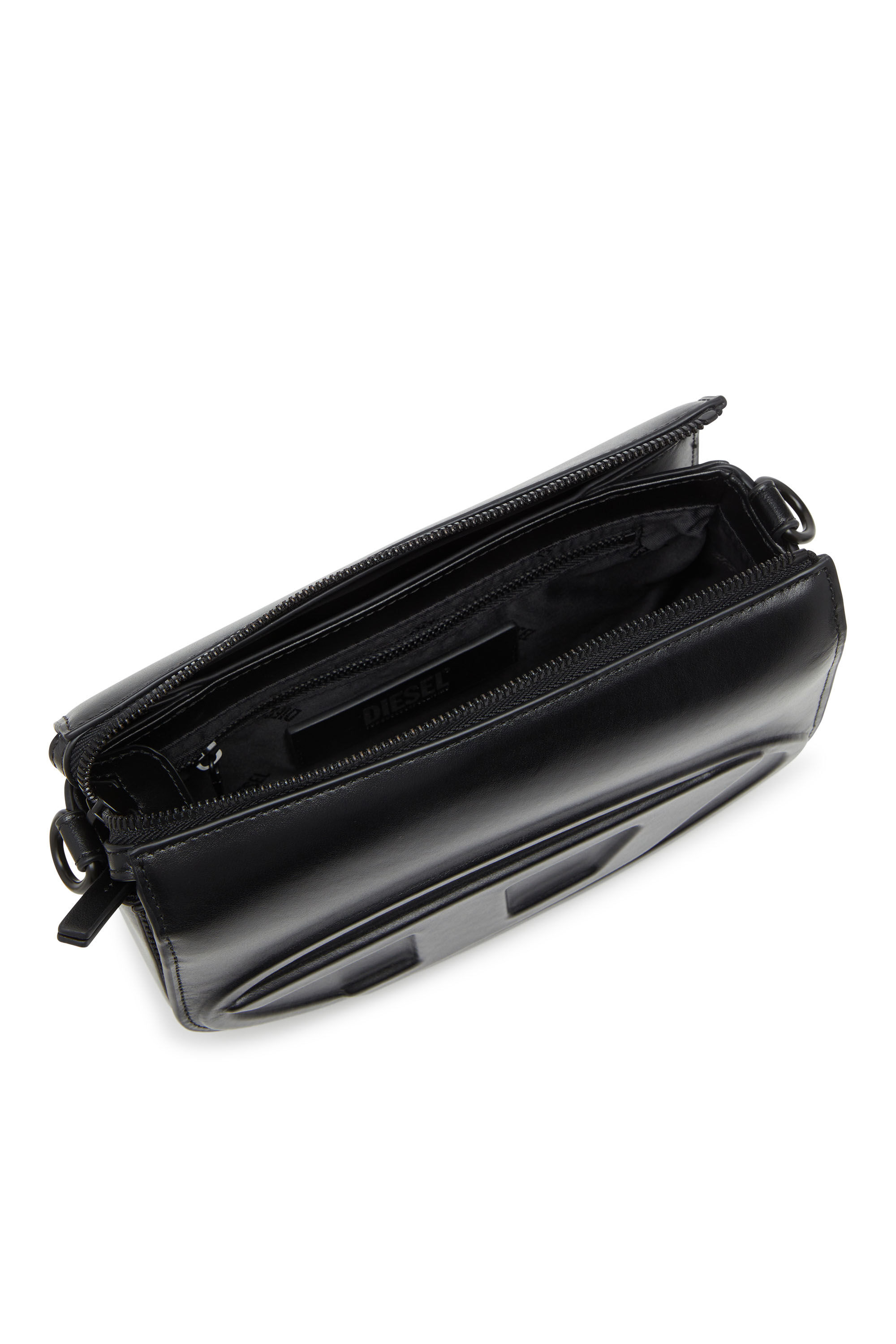 Diesel - 1DR CAMERA BAG, Unisex's 1DR-Camera bag in premium leather in ブラック - 5