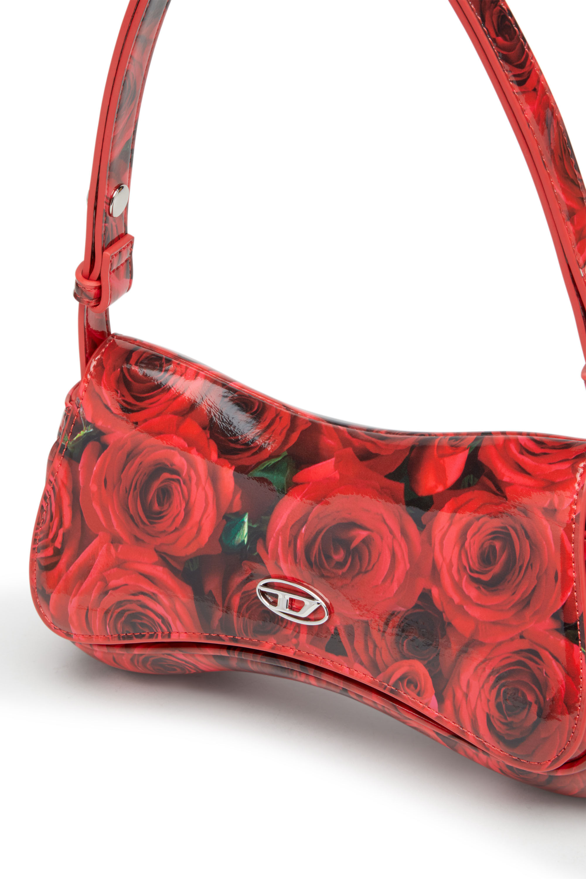 Diesel - PLAY CLUTCH, Female's Play-Glossy clutch with print in レッド - 6