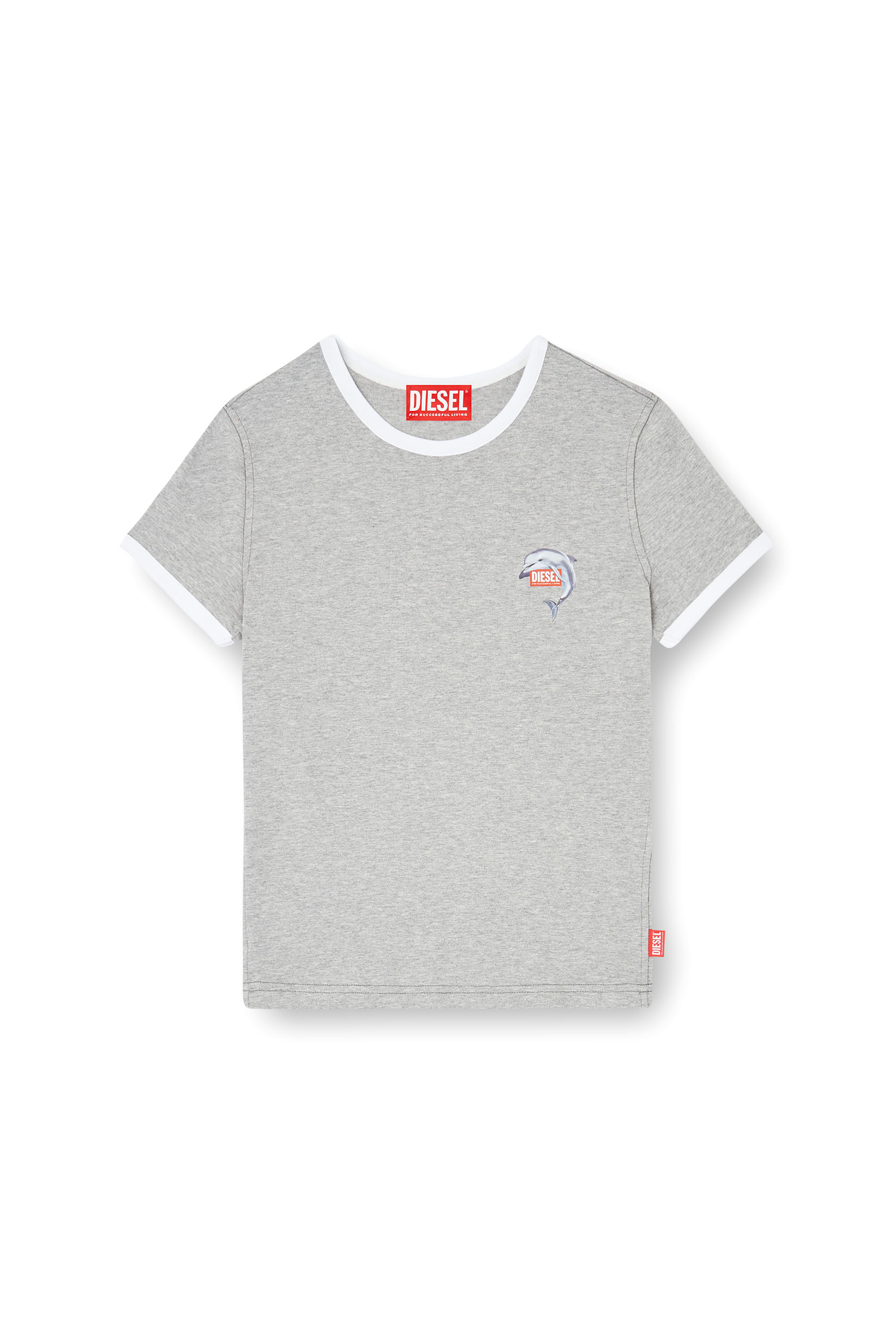 T-UNCUTIES-LONG-S13 Tシャツ｜グレー｜ウィメンズ｜DIESEL