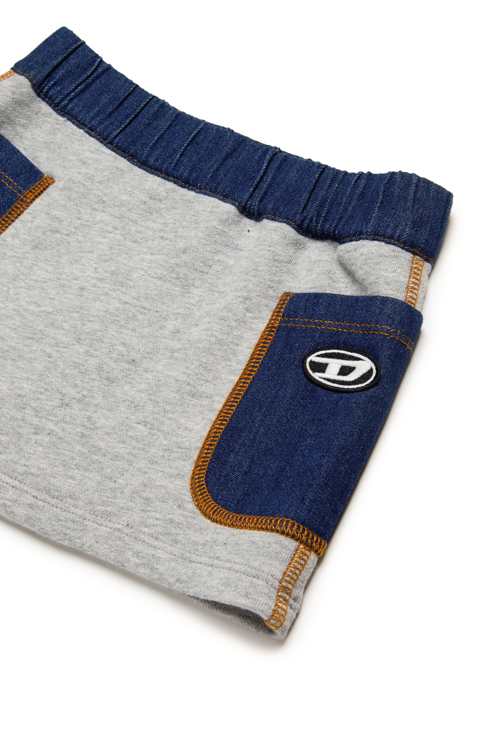 Diesel - GOMMIB, Female's Skirt with denim pockets in グレー/ブルー - 3