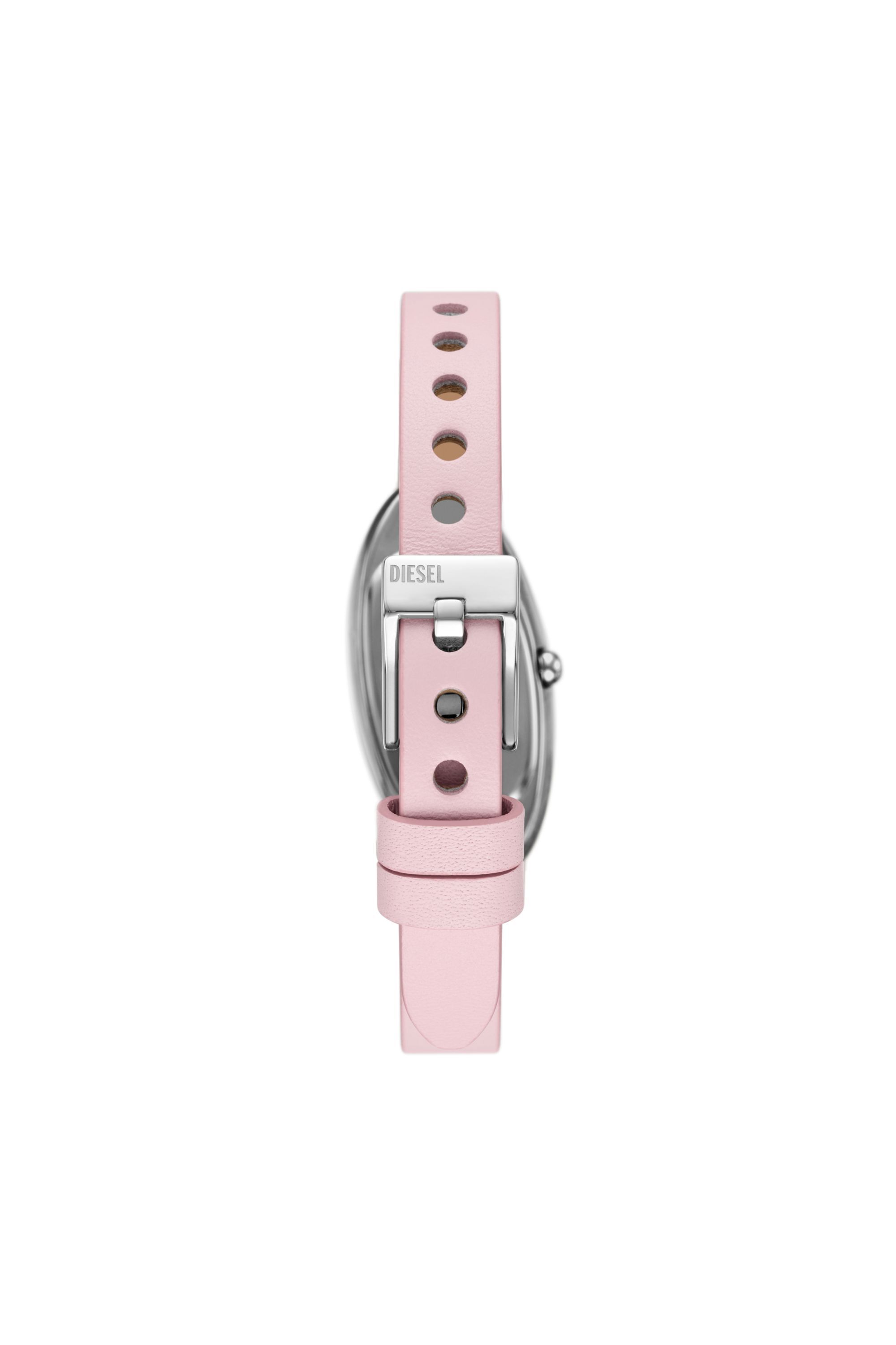 Diesel - DZ5621 WATCH, Female's D-Era Two-Hand Leather Watch in ピンク / ホワイト - 2