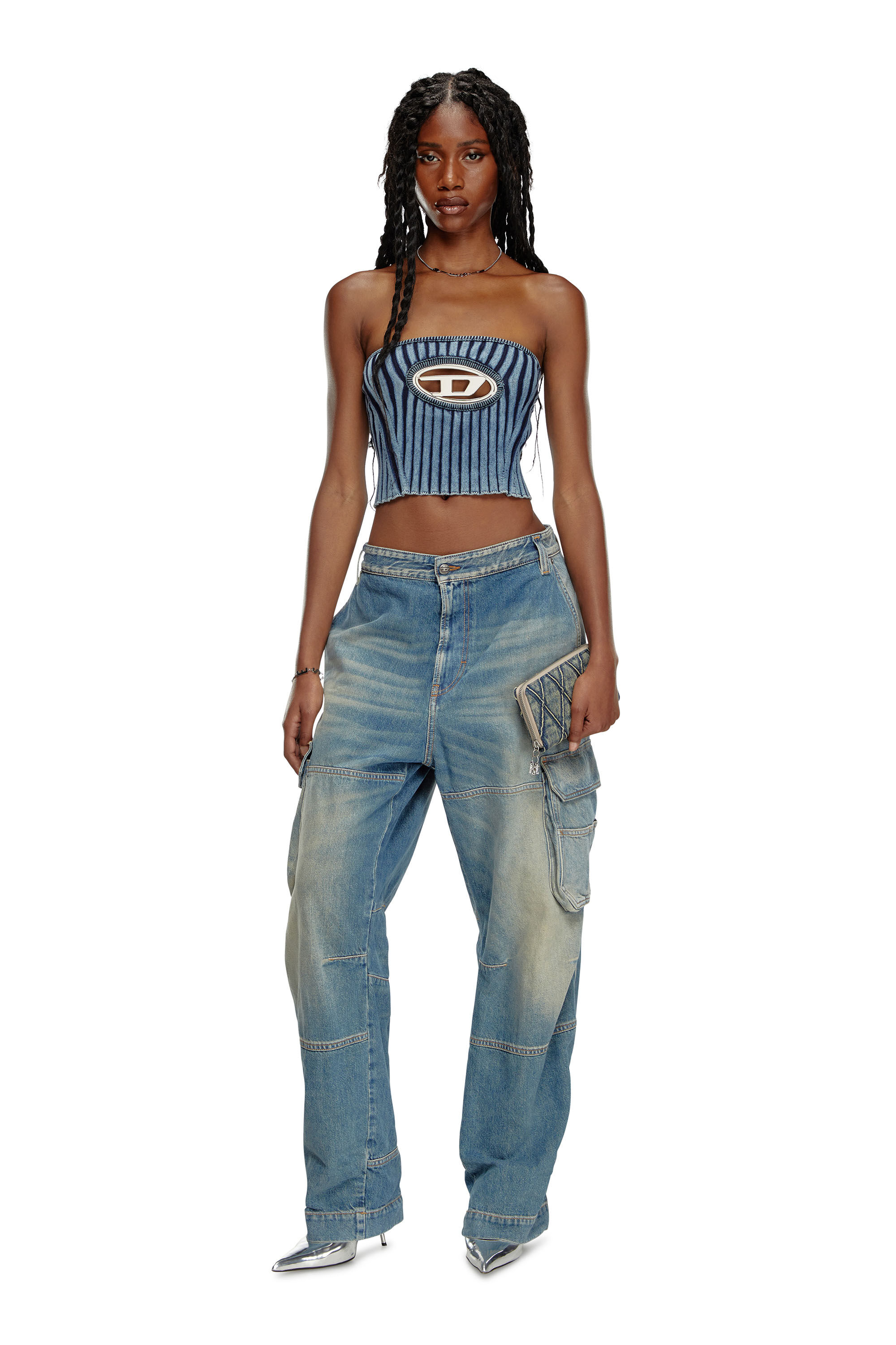 Diesel - M-CLARKSVILLE, Female's トップス in ブルー - 1