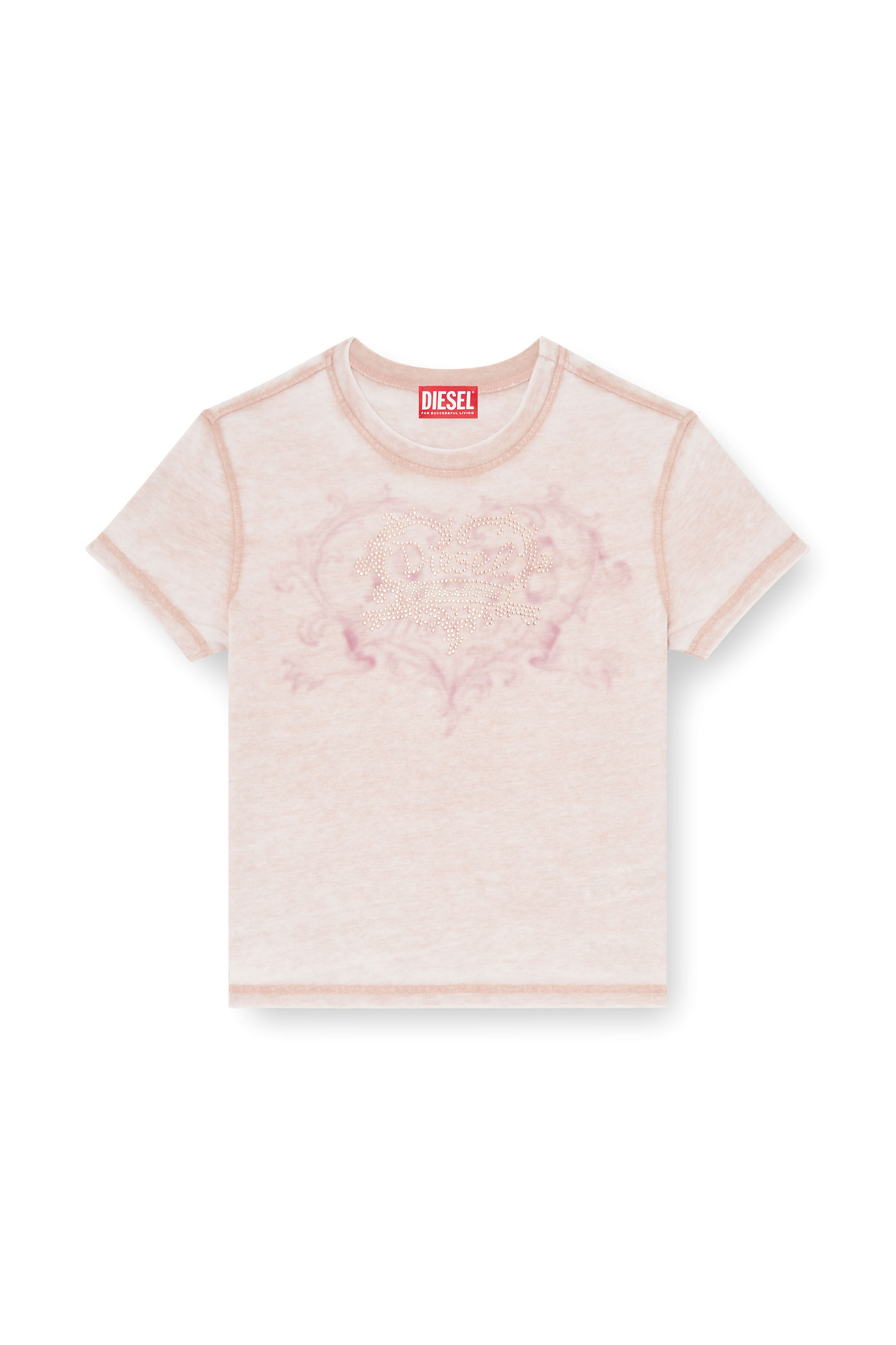 Diesel - T-ILA-AA1, Female's Tシャツ in フェースパウダー - 2