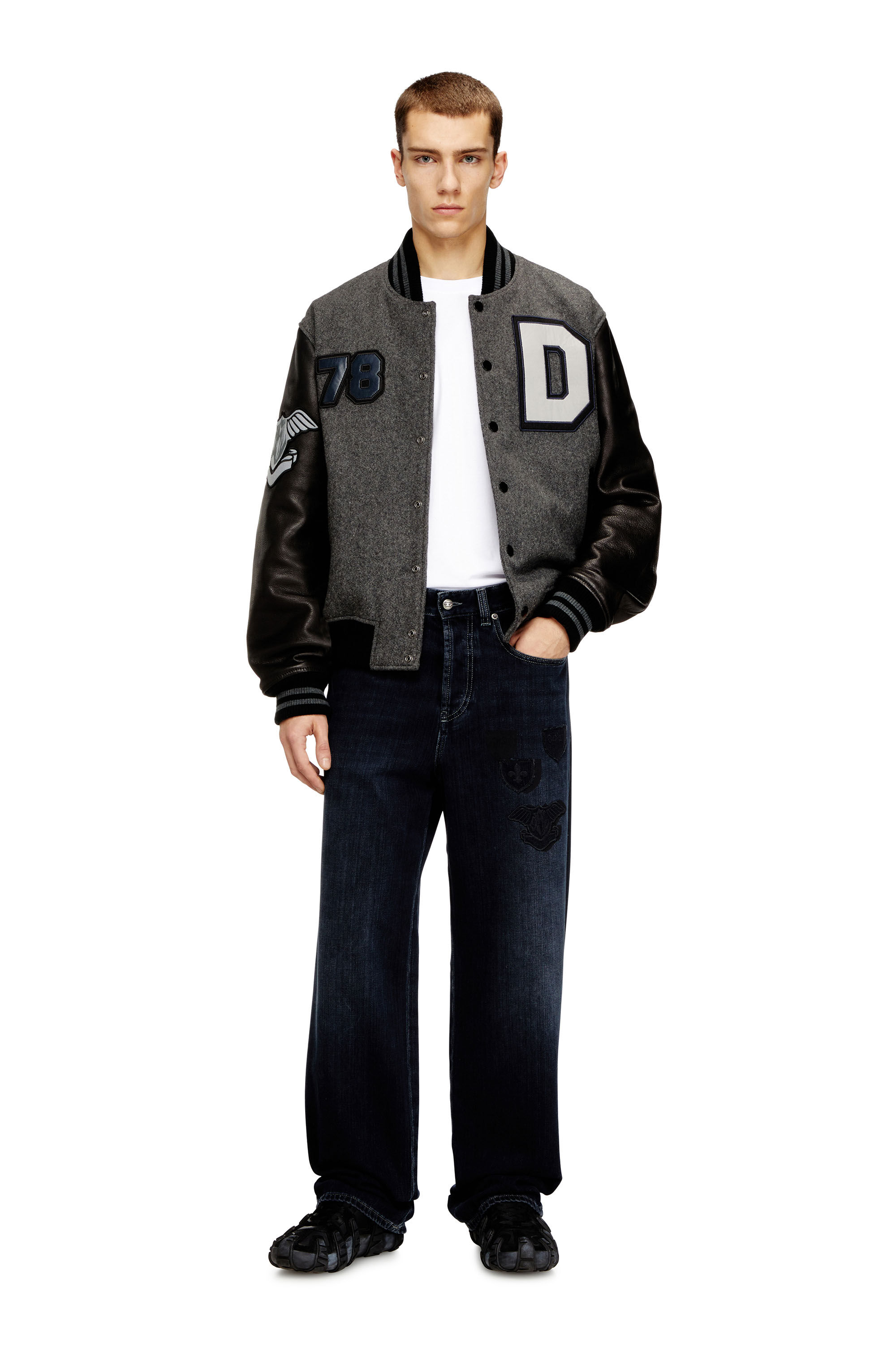 L-ARRY-CP バーシティジャケット｜マルチカラー｜メンズ｜DIESEL
