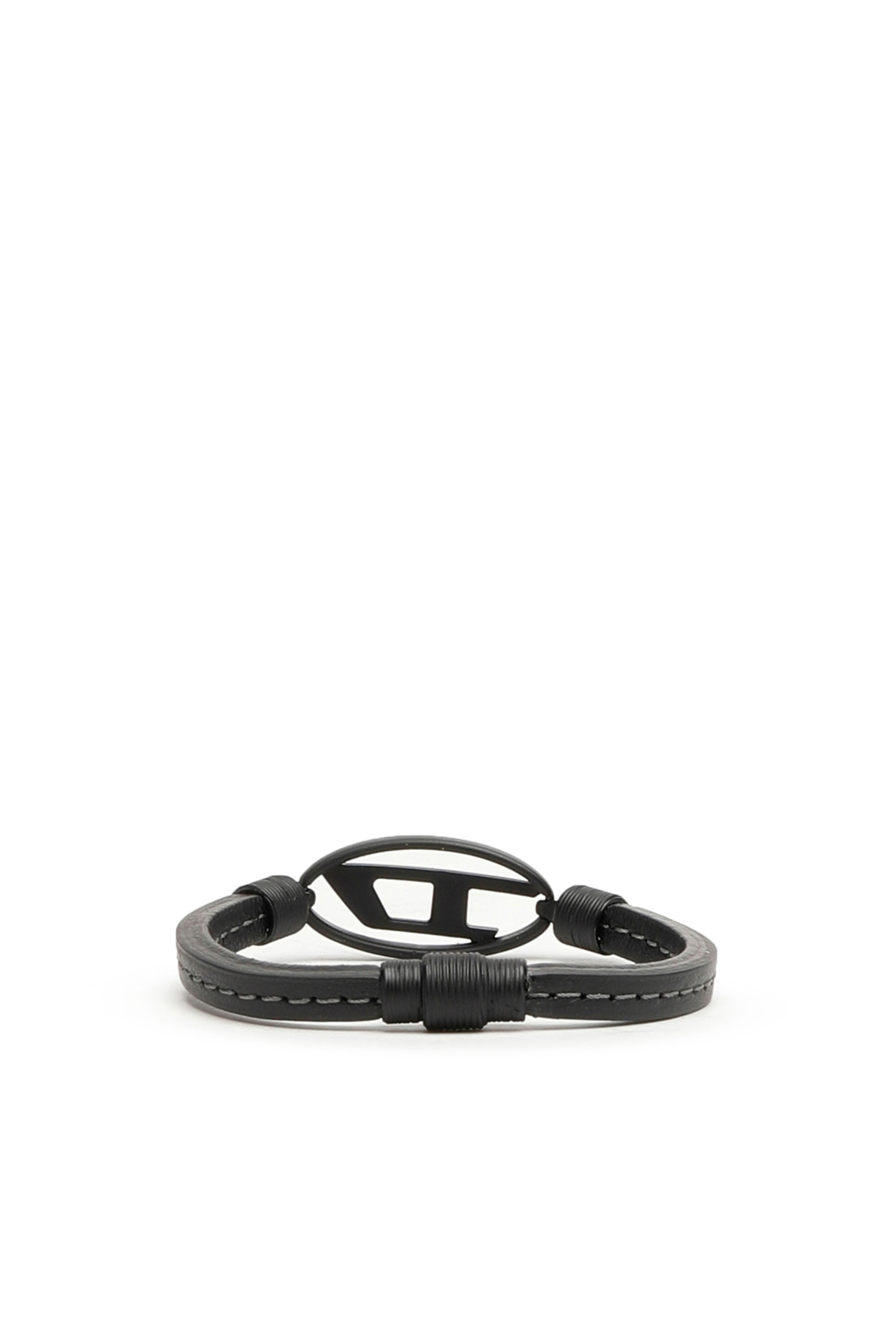 Diesel - A-ADAM, Unisex's ユニセックス カウレザー ブレスレット in ブラック - 2