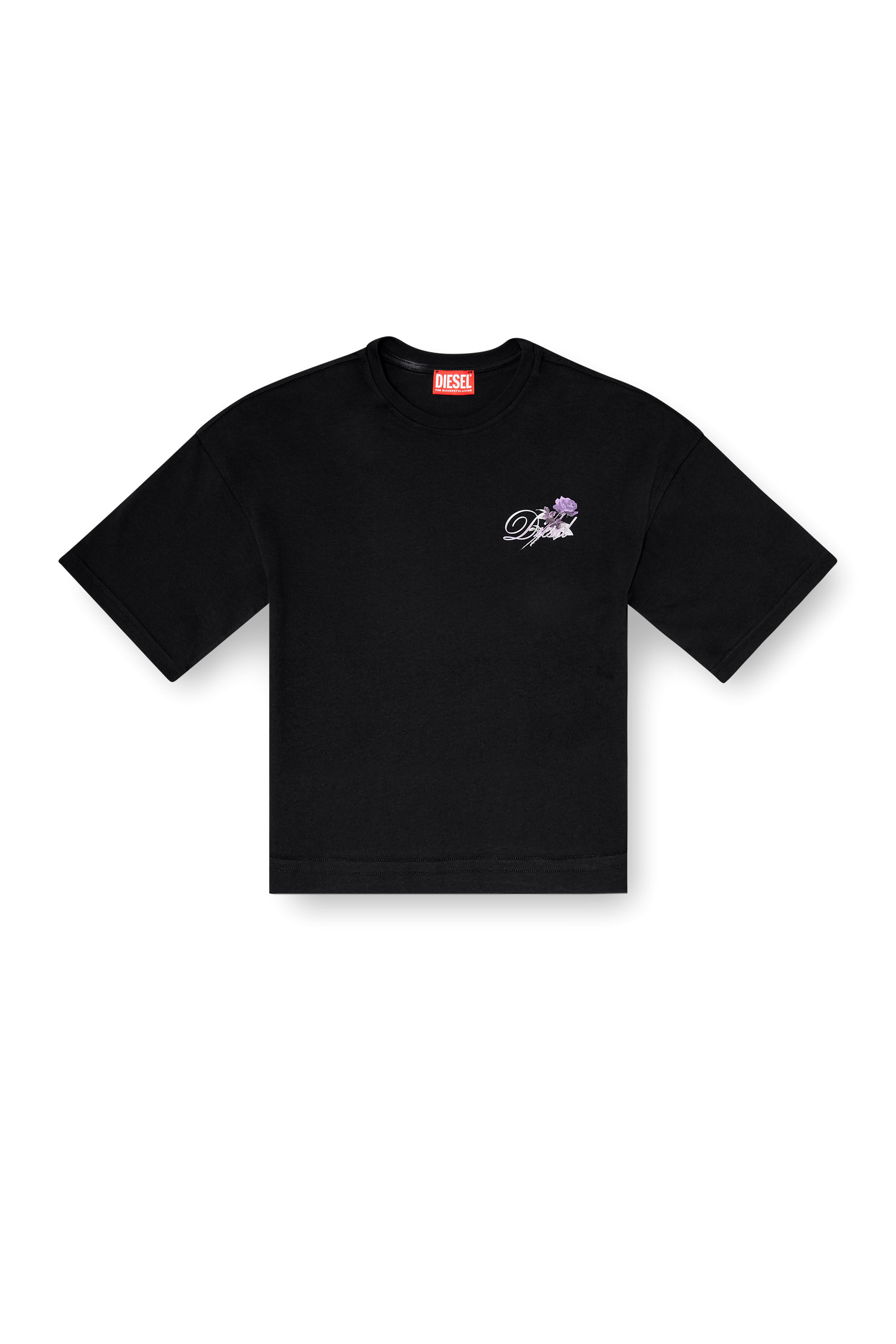 Diesel - T-CROPYN, Female's Jersey T-shirt with embroidery in null - 2