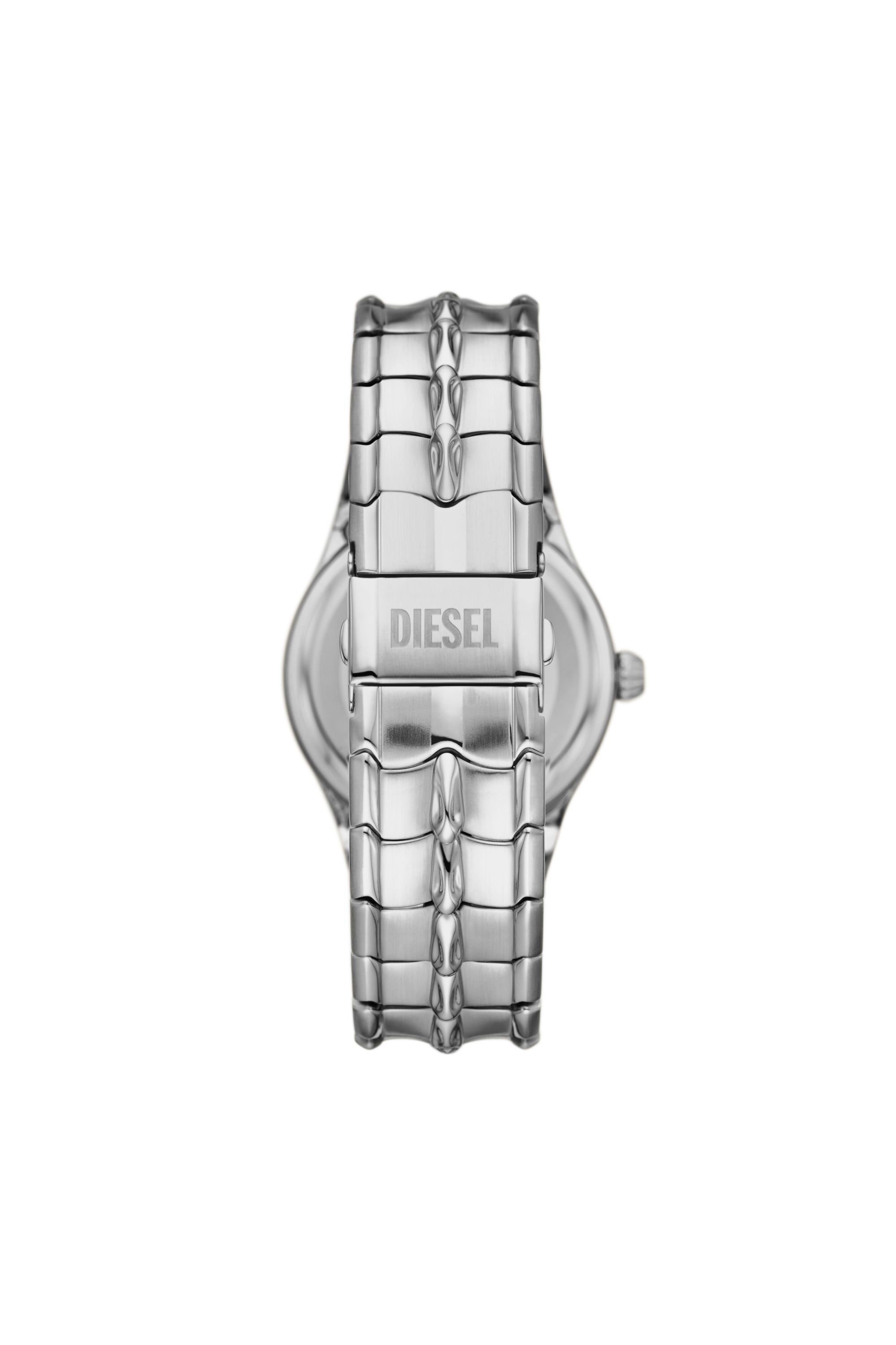 Diesel - DZ2200, Male's Vert three-hand date stainless steel watch in シルバー - 2