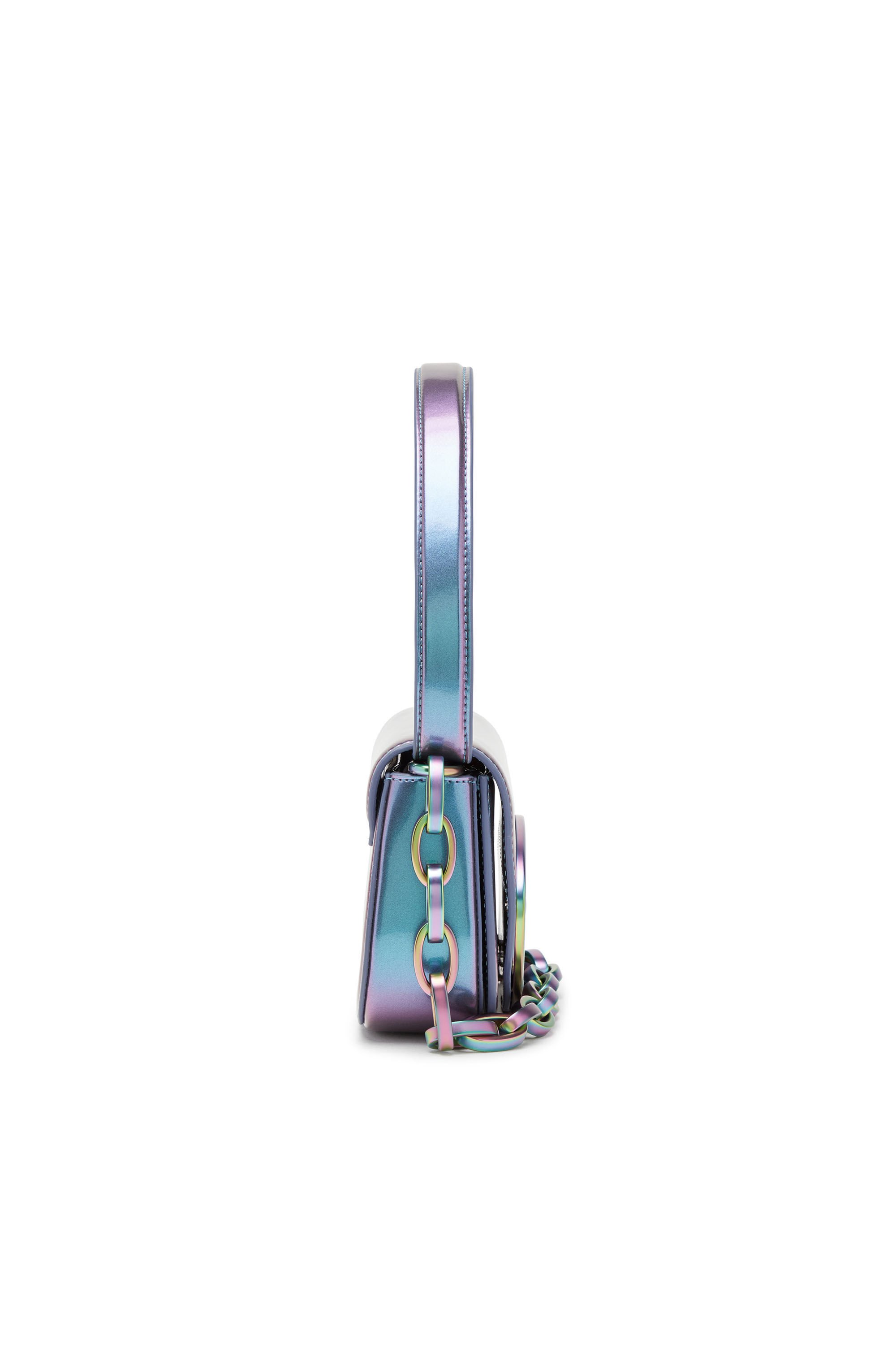 1DR 1DR-Iconic shoulder bag with iridescent effect｜ブルー｜ウィメンズ｜DIESEL
