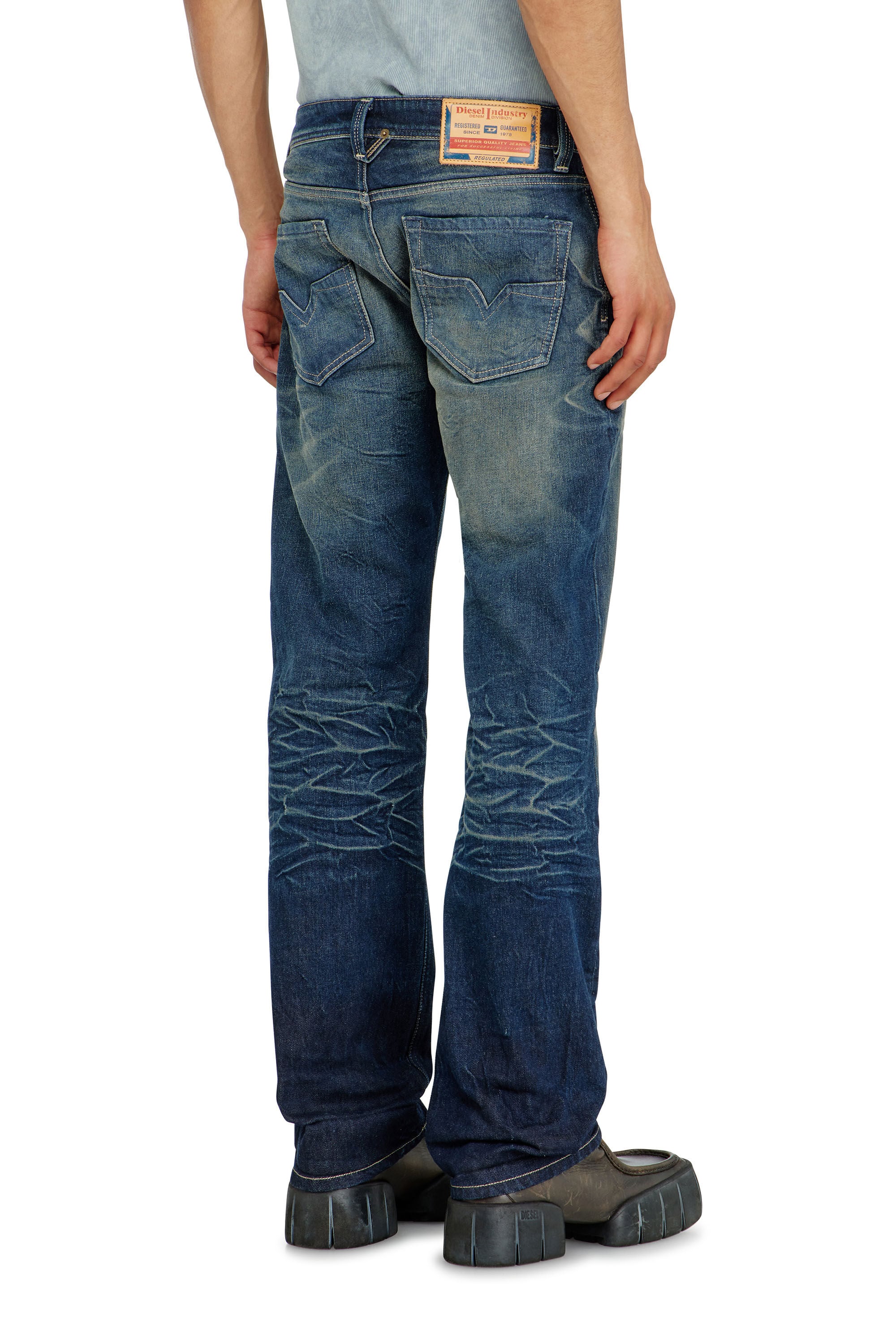 Diesel - Male's Regular Jeans 1985 Larkee 007EH, ダークブルー - 6
