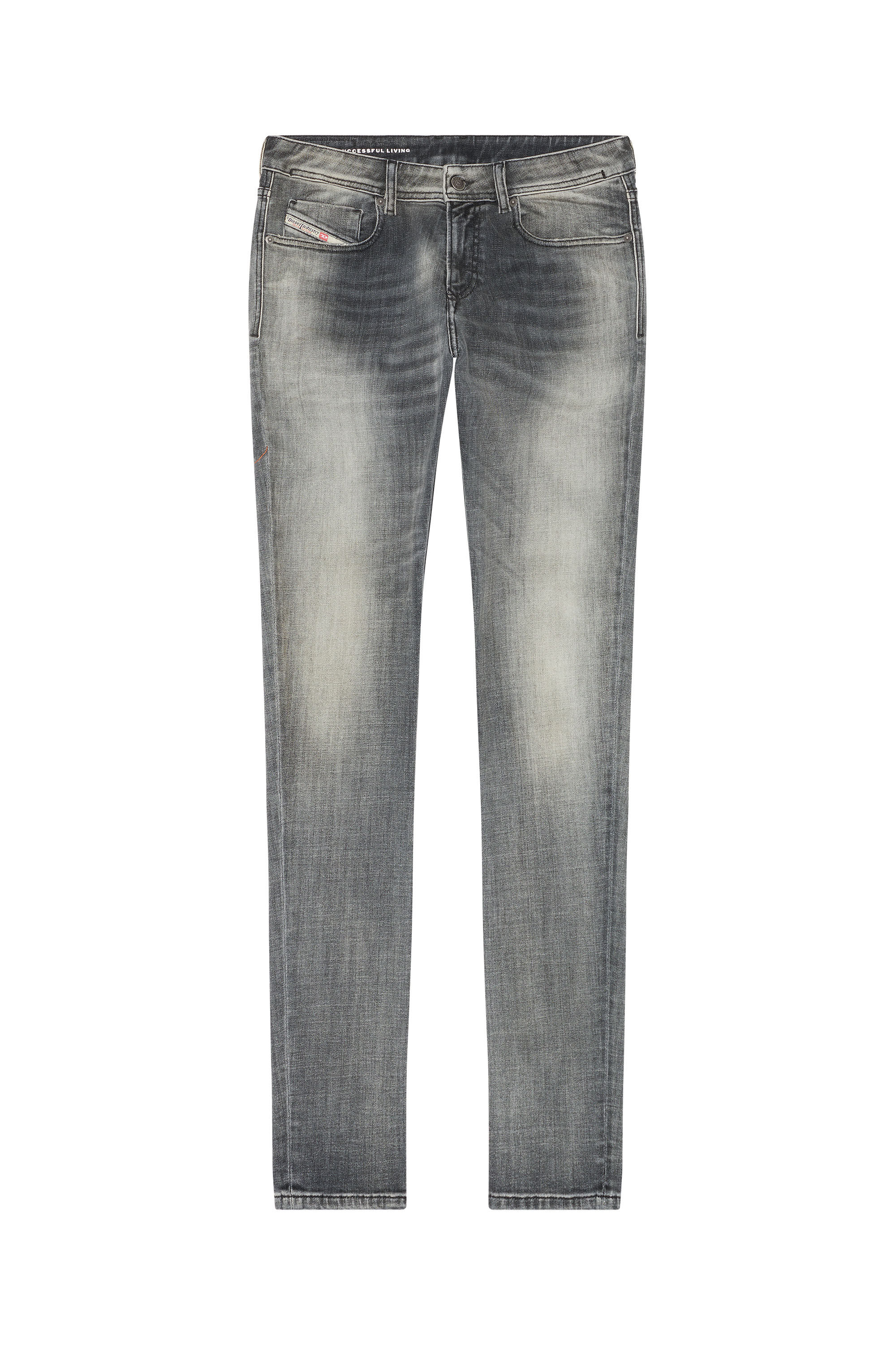 Diesel - Male's Skinny Jeans 1979 Sleenker 09E71, ブラック/ダークグレー - 2