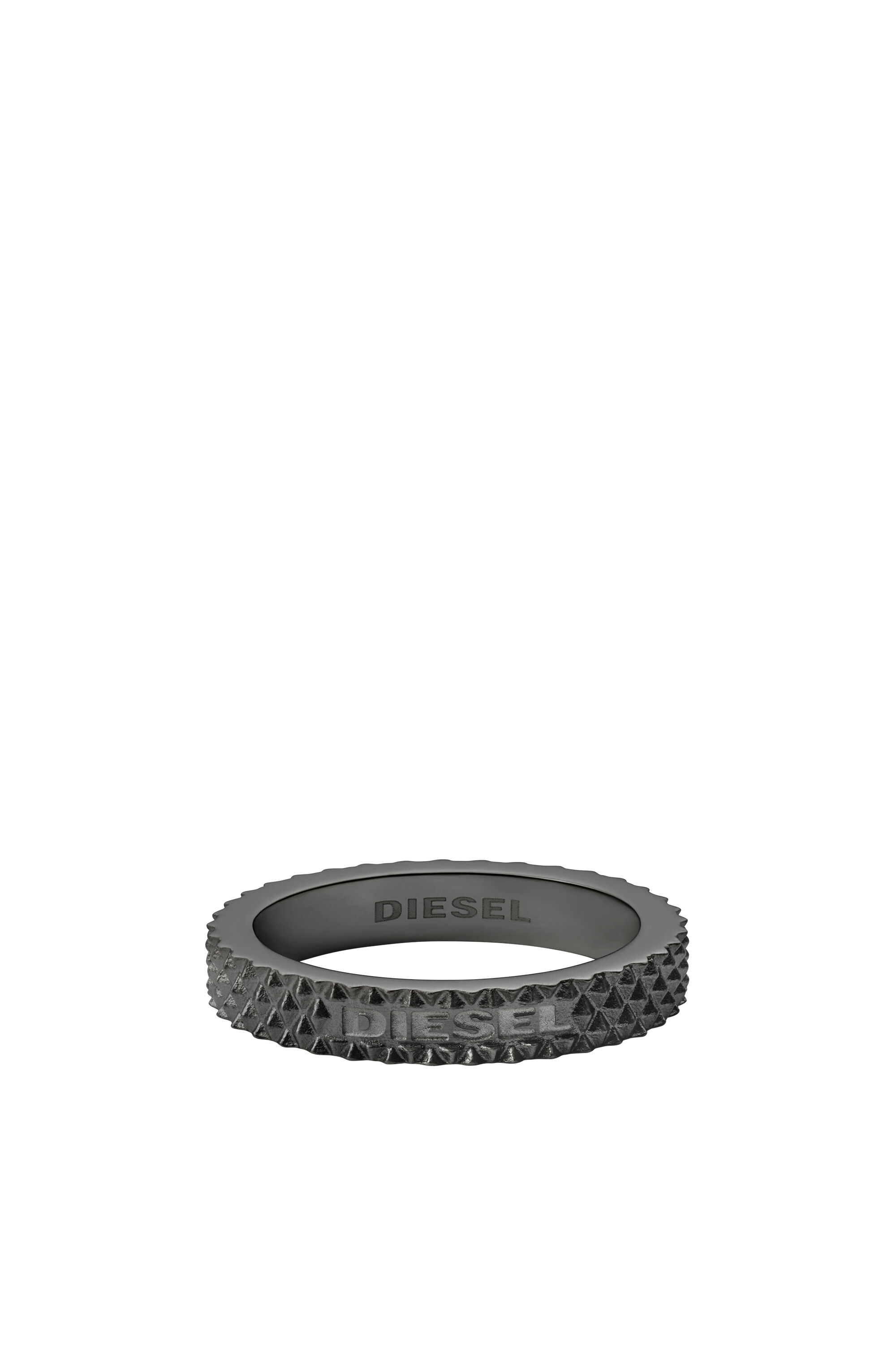 Diesel - DX1307, Male's ジュエリー リング in ダークグレー - 2