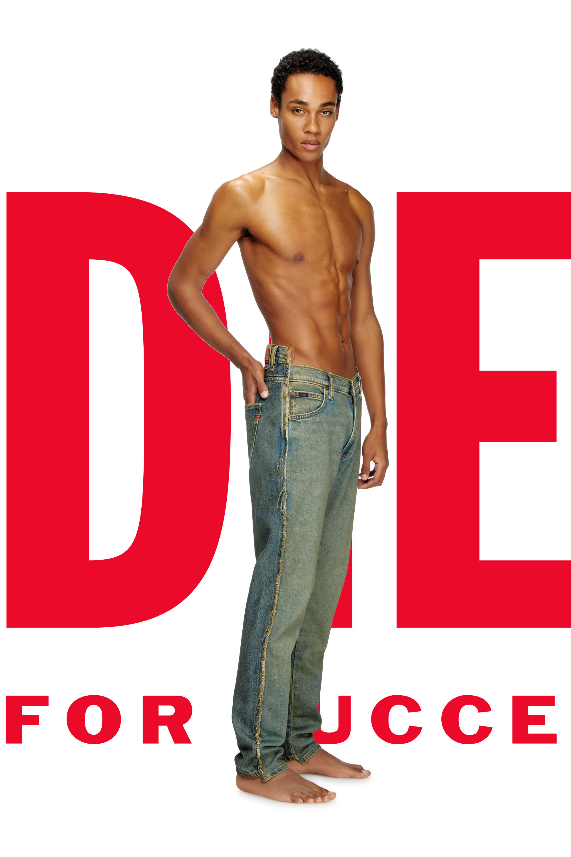 Diesel - Male's Regular Jeans Dieseloves 04 09M98, ダークブルー - 1