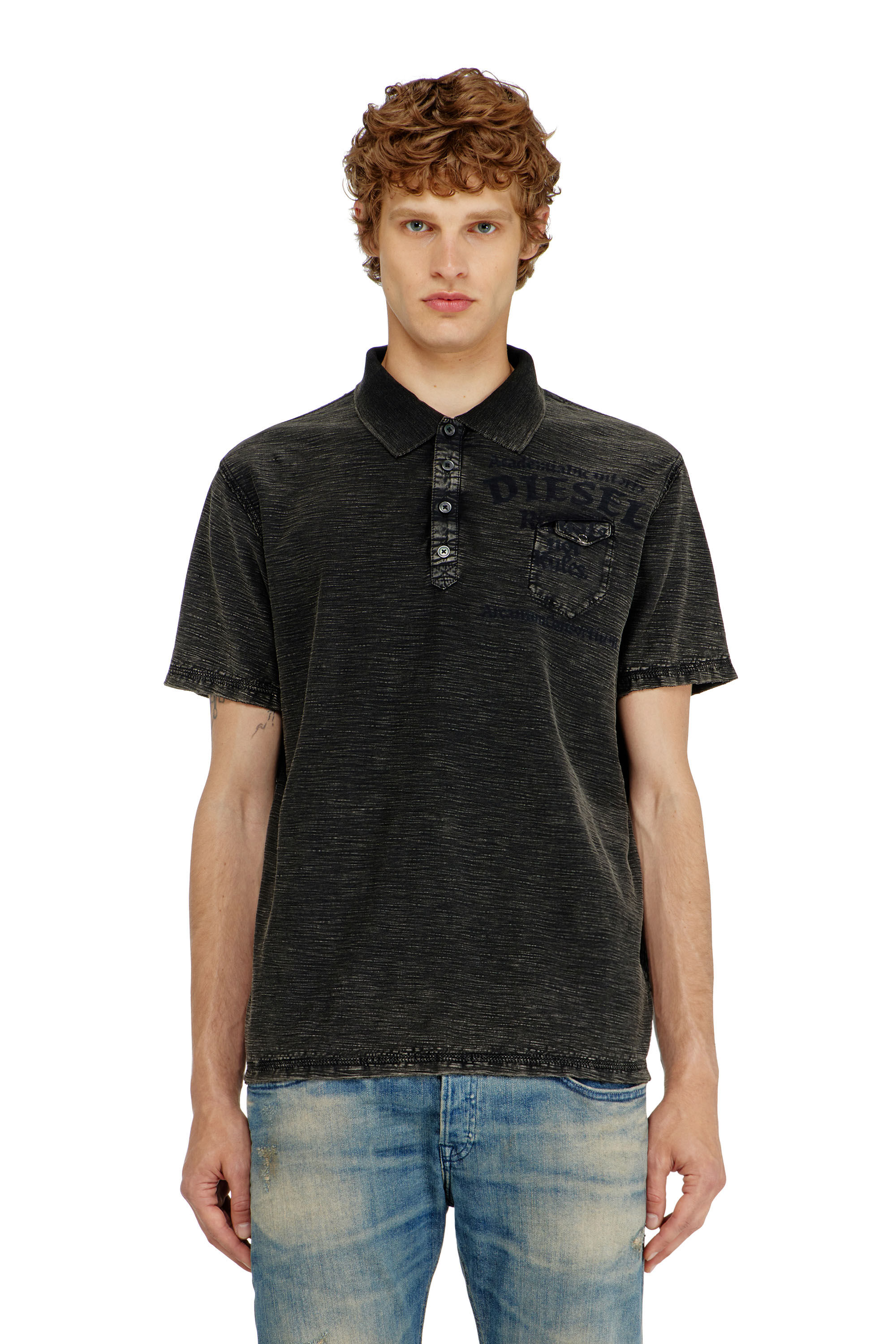 Diesel - T-ARDY-POLO, Male's ポロシャツ in ブラック - 3