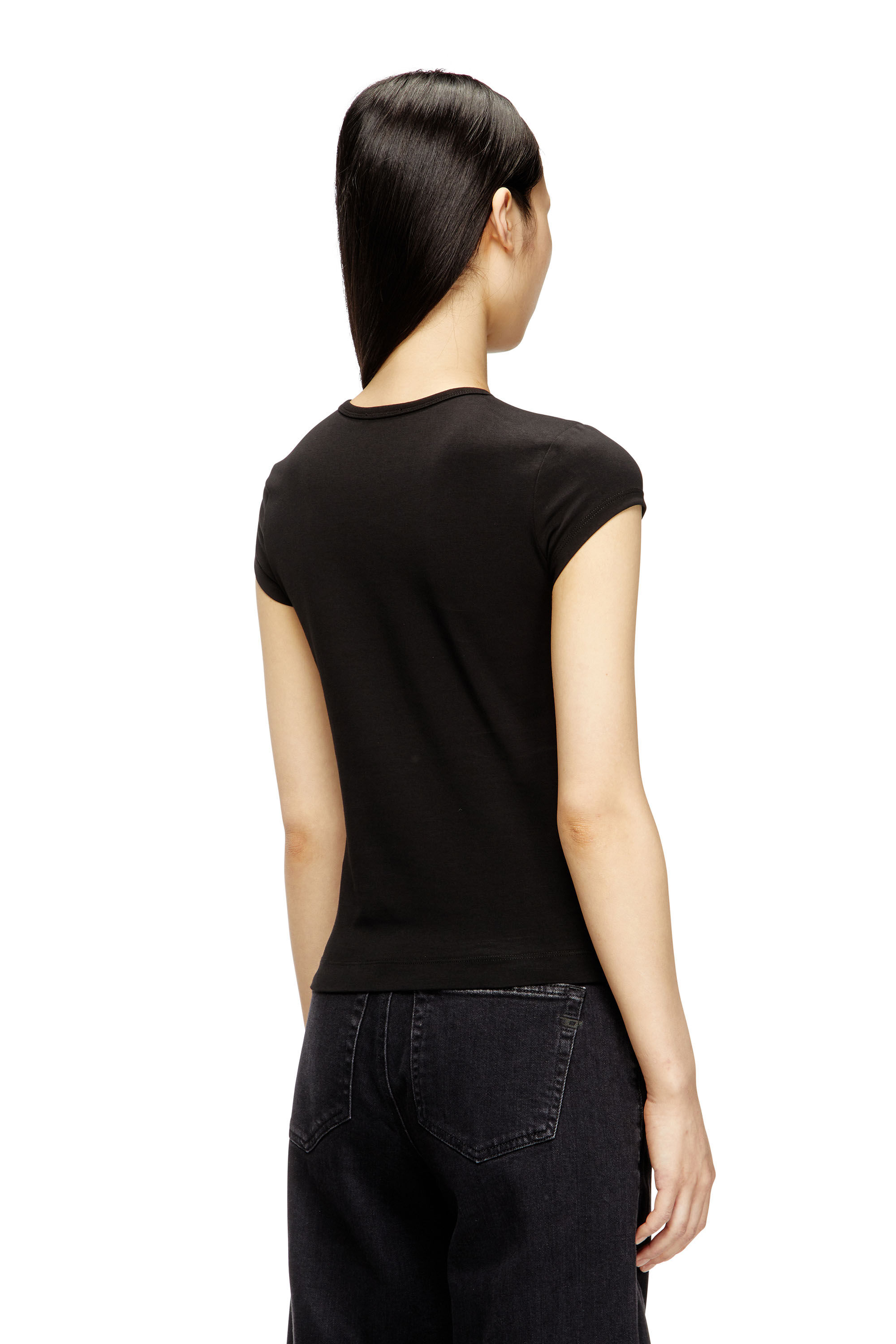 T-ANGIE-OD 半袖トップ｜ブラック｜ウィメンズ｜DIESEL