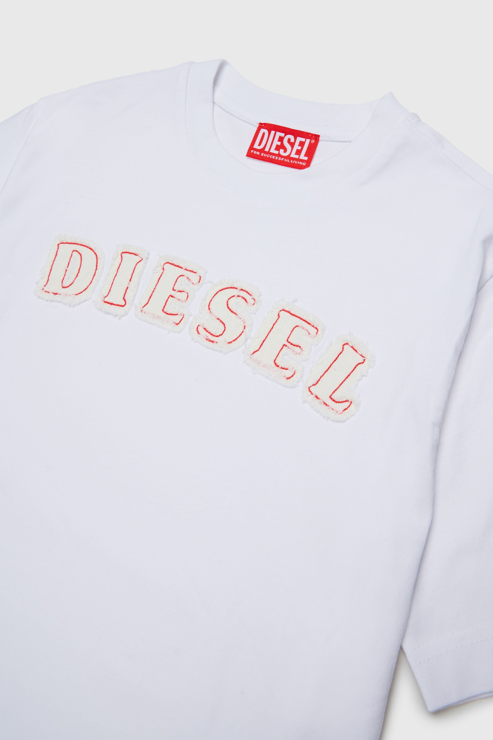 Diesel - TJEANS OVER, Male's Tシャツ in ホワイト - 3