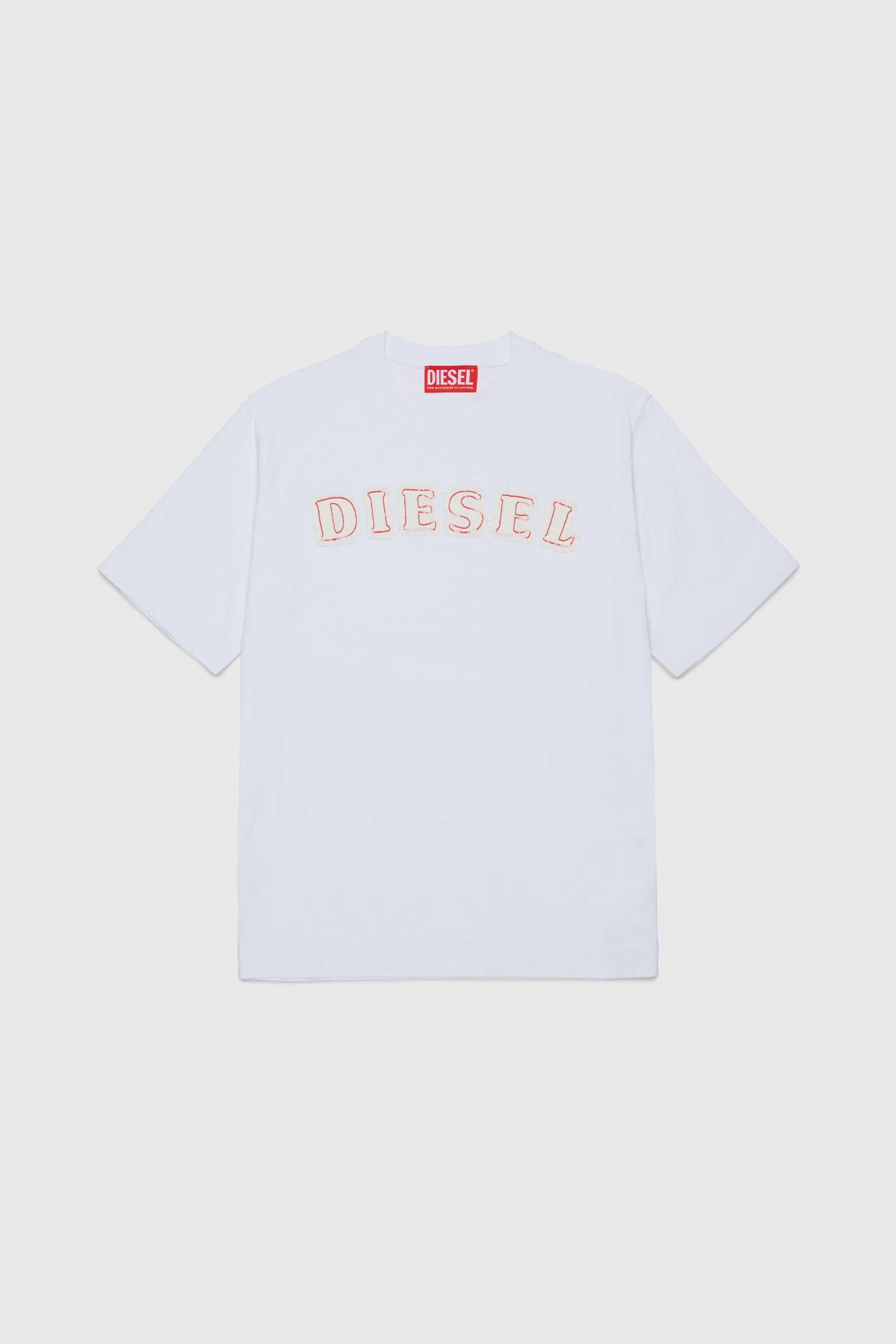 Diesel - TJEANS OVER, Male's Tシャツ in ホワイト - 1