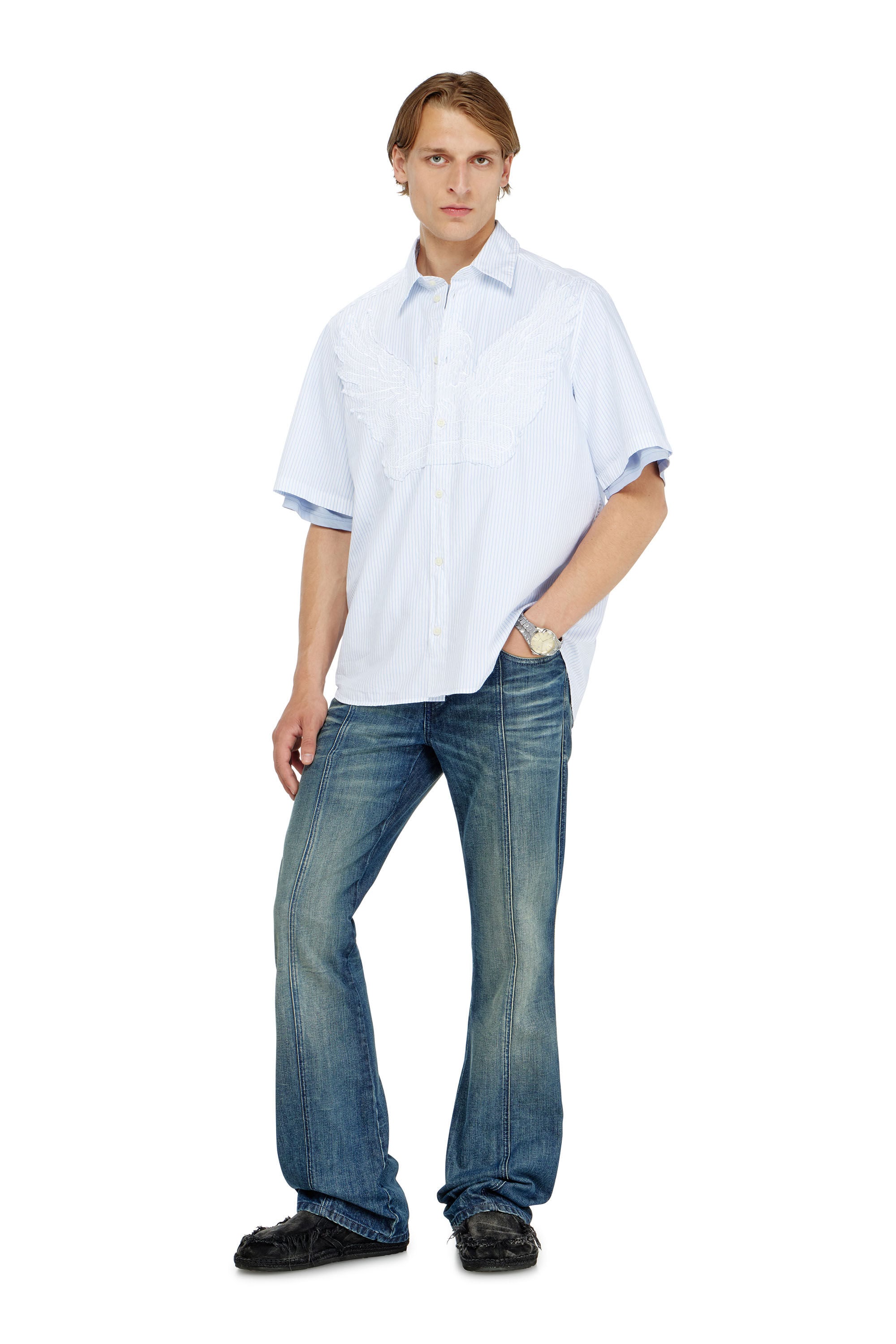 Diesel - S-SIMPLY-SS-KNBS, Male's 半袖シャツ in null - 1