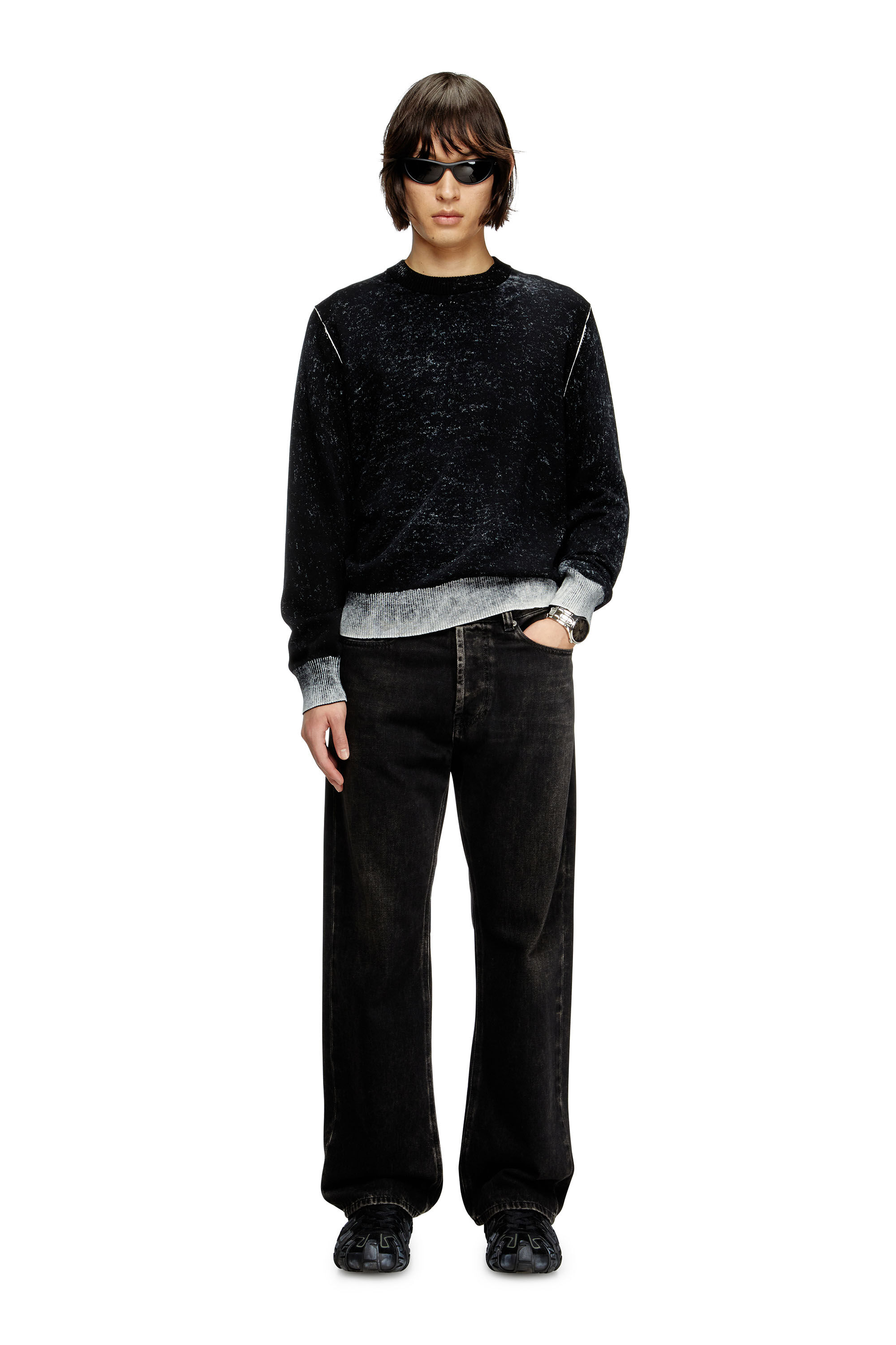 Diesel - K-LARENCE-B, Male's ニット in ブラック - 1