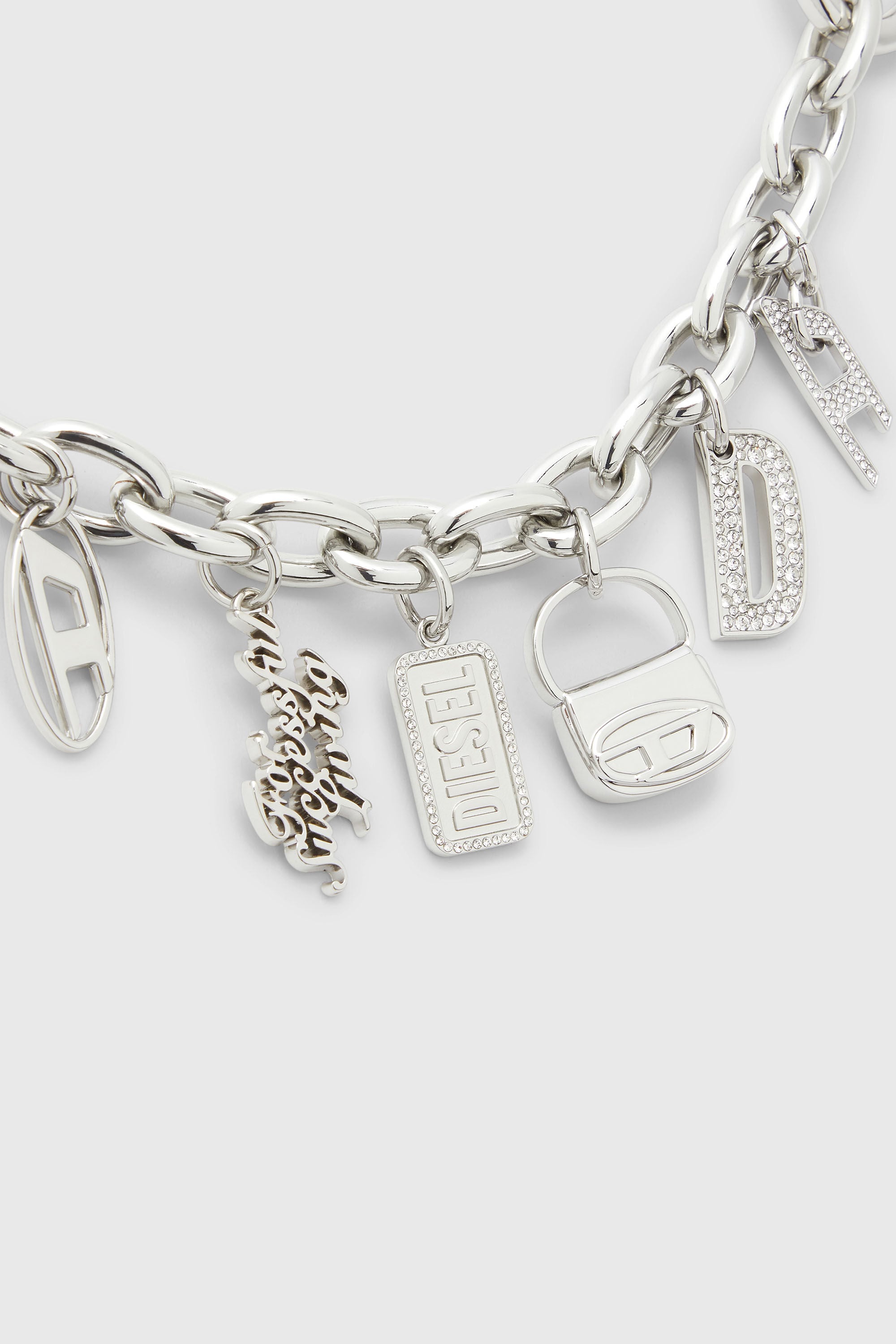 CHAIN-D S Charm detachable chain｜シルバー｜ウィメンズ｜DIESEL