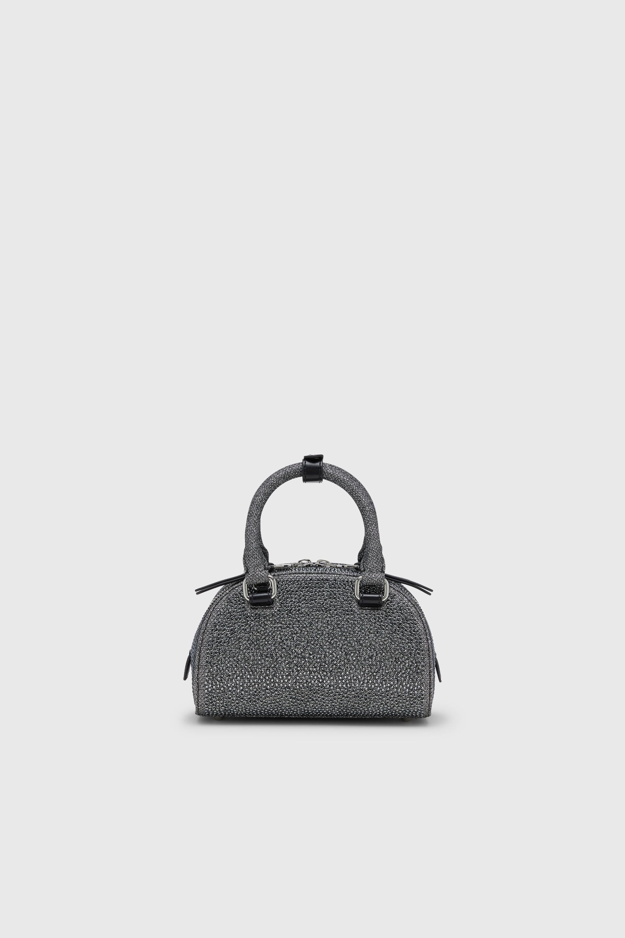 Diesel - 1DR DOME CROSSBODY, Female's クロスボディバッグ in ブラック/シルバー - 2