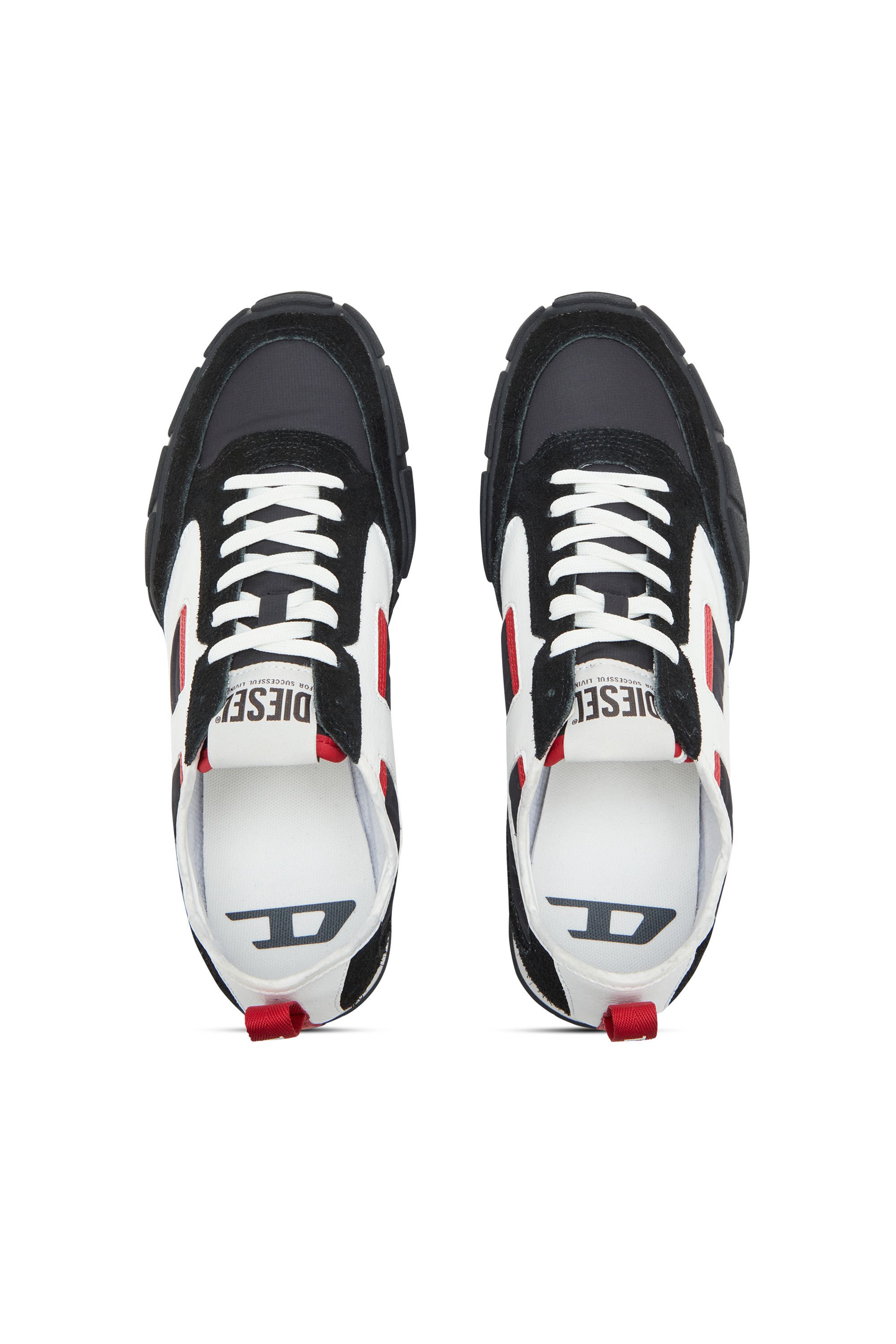 Diesel - S-PAGODHA LOW, Male's Sneakers in leather, suede and ripstop in null - 5