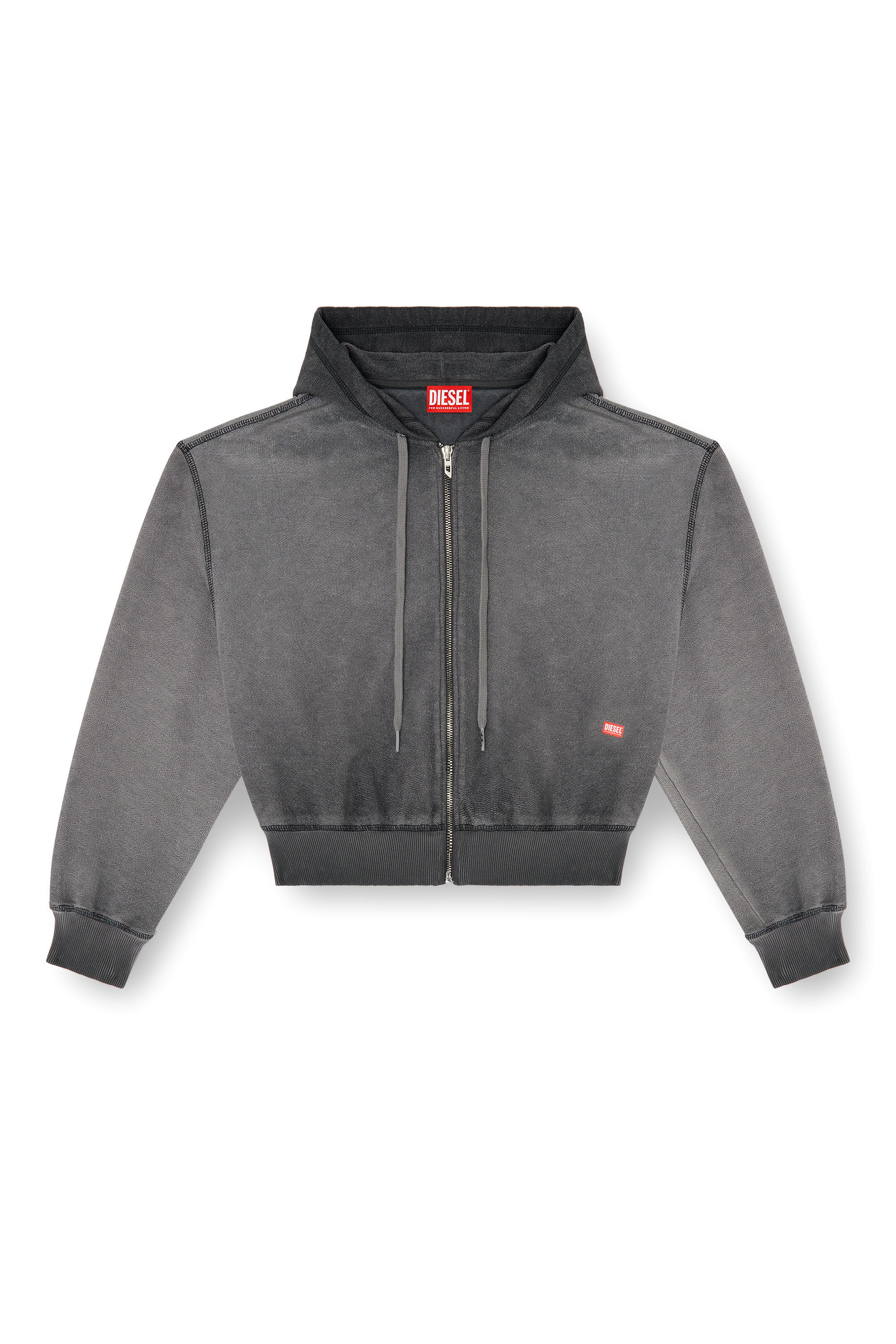 Diesel - F-SUNNY-HOOD-ZIP, Female's ジップアップパーカー in グレー - 2
