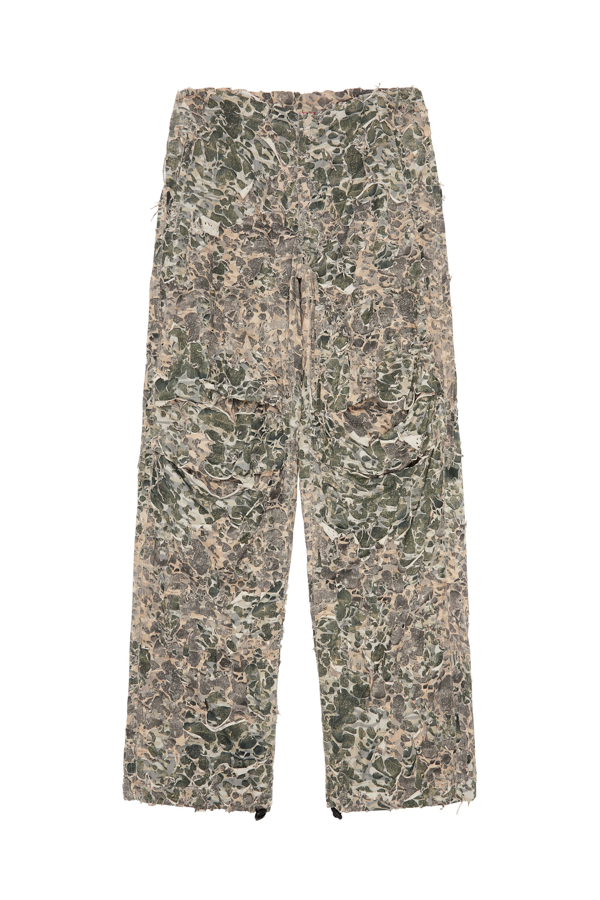 P-HOKNEY Camo pants with destroyed finish｜マルチカラー｜メンズ｜DIESEL