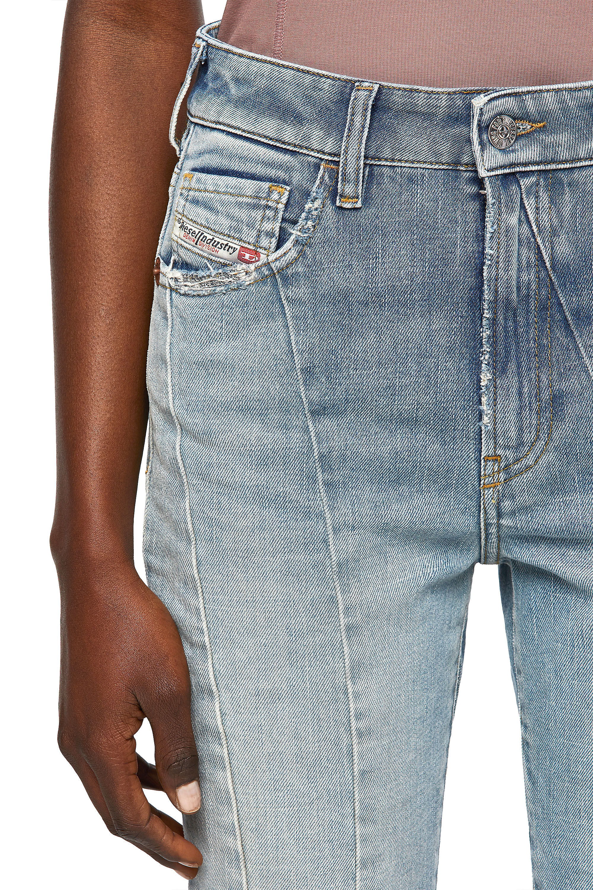 Diesel - D-Joy 09A65 Tapered Jeans, ライトブルー - Image 4