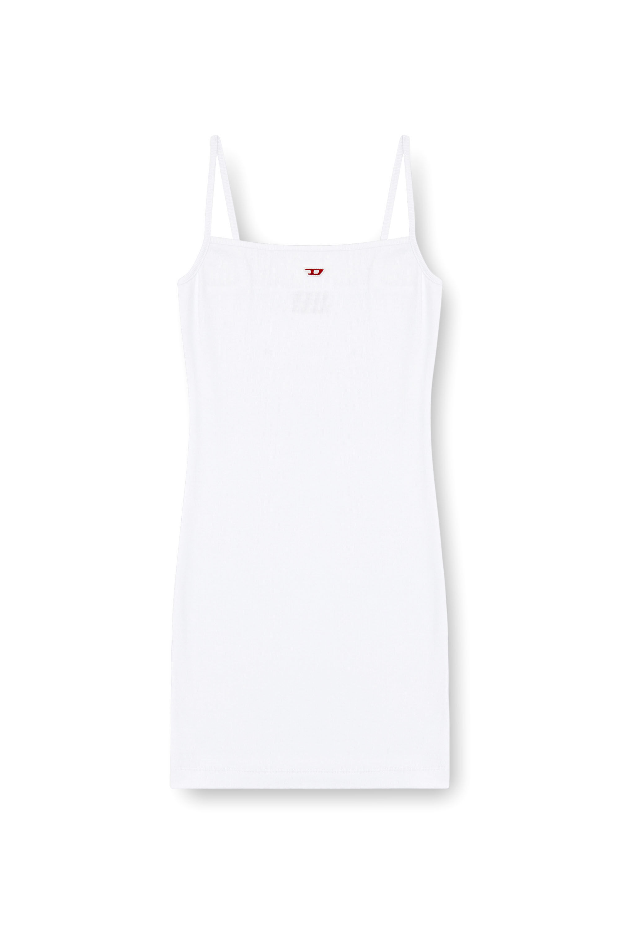 Diesel - D-HOPY-D, Female's Short slip dress with D logo in ホワイト - 2