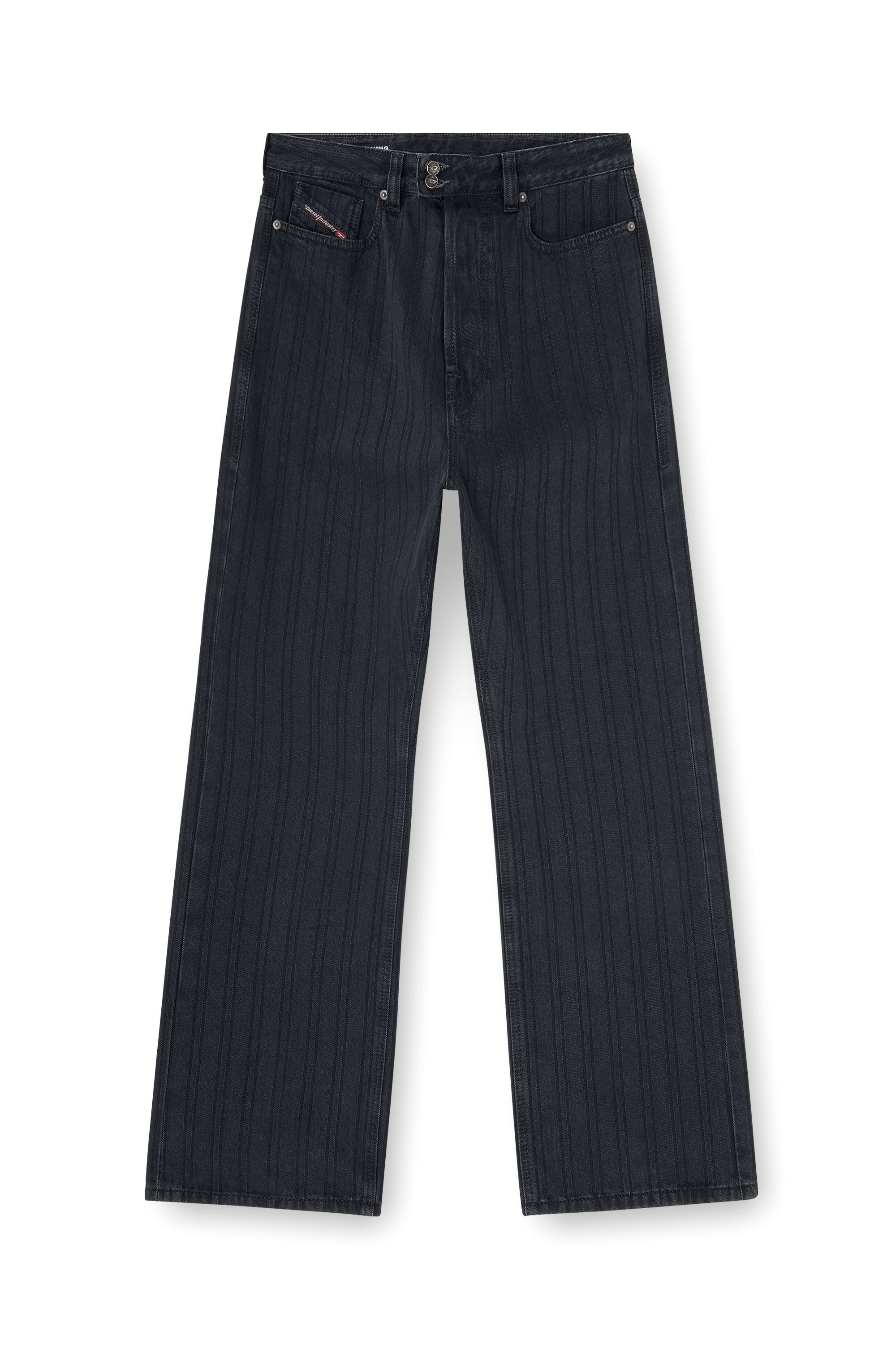 Diesel - Male's Relaxed Jeans 1980 D-Eeper 09Q12, ブラック/ダークグレー - 2