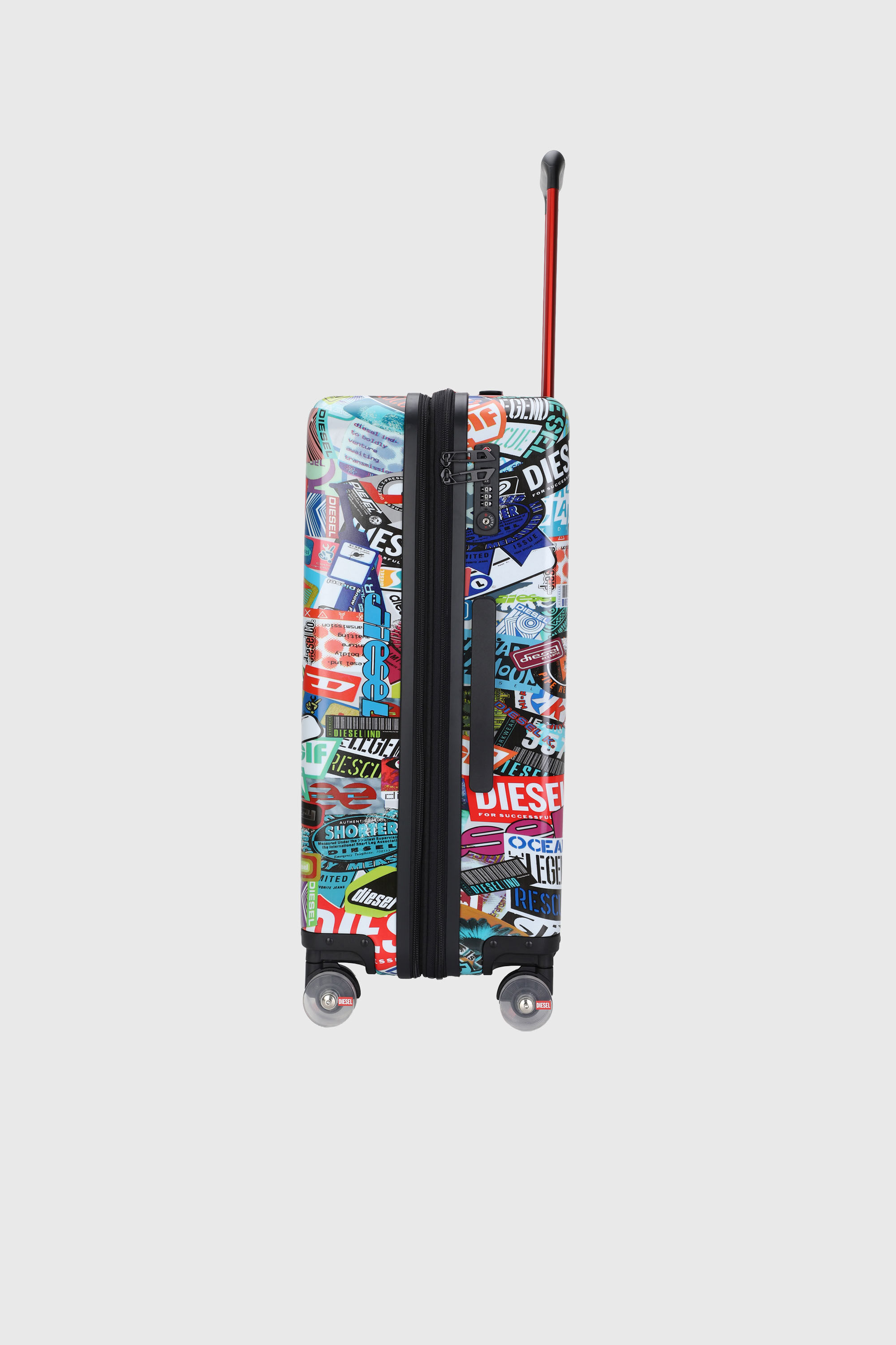 Diesel - DIESEL PC PRINTED TROLLEY-STICKERS- DSL0, Unisex's Sticker style suitcase size M in マルチカラー - 3