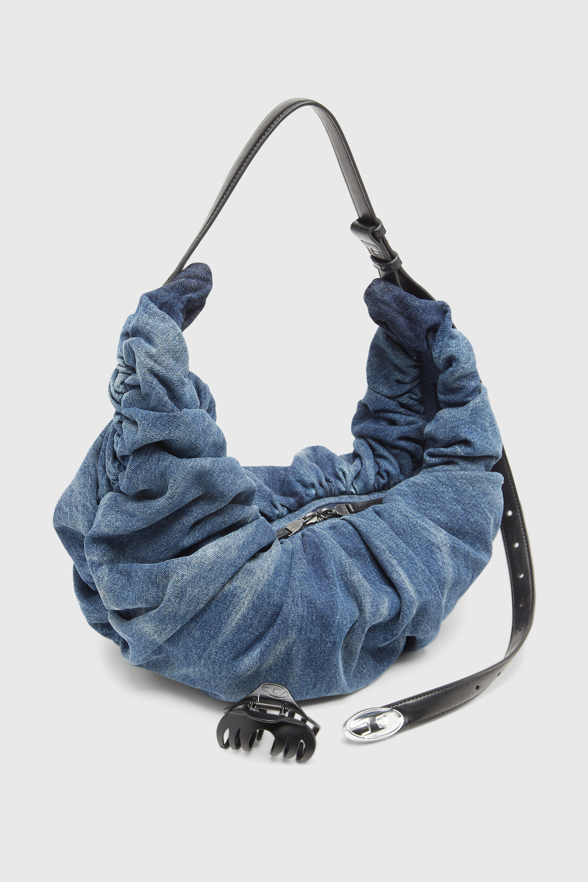 GRAB-D HOBO L ホーボーバッグ L｜ブルー｜ウィメンズ｜DIESEL