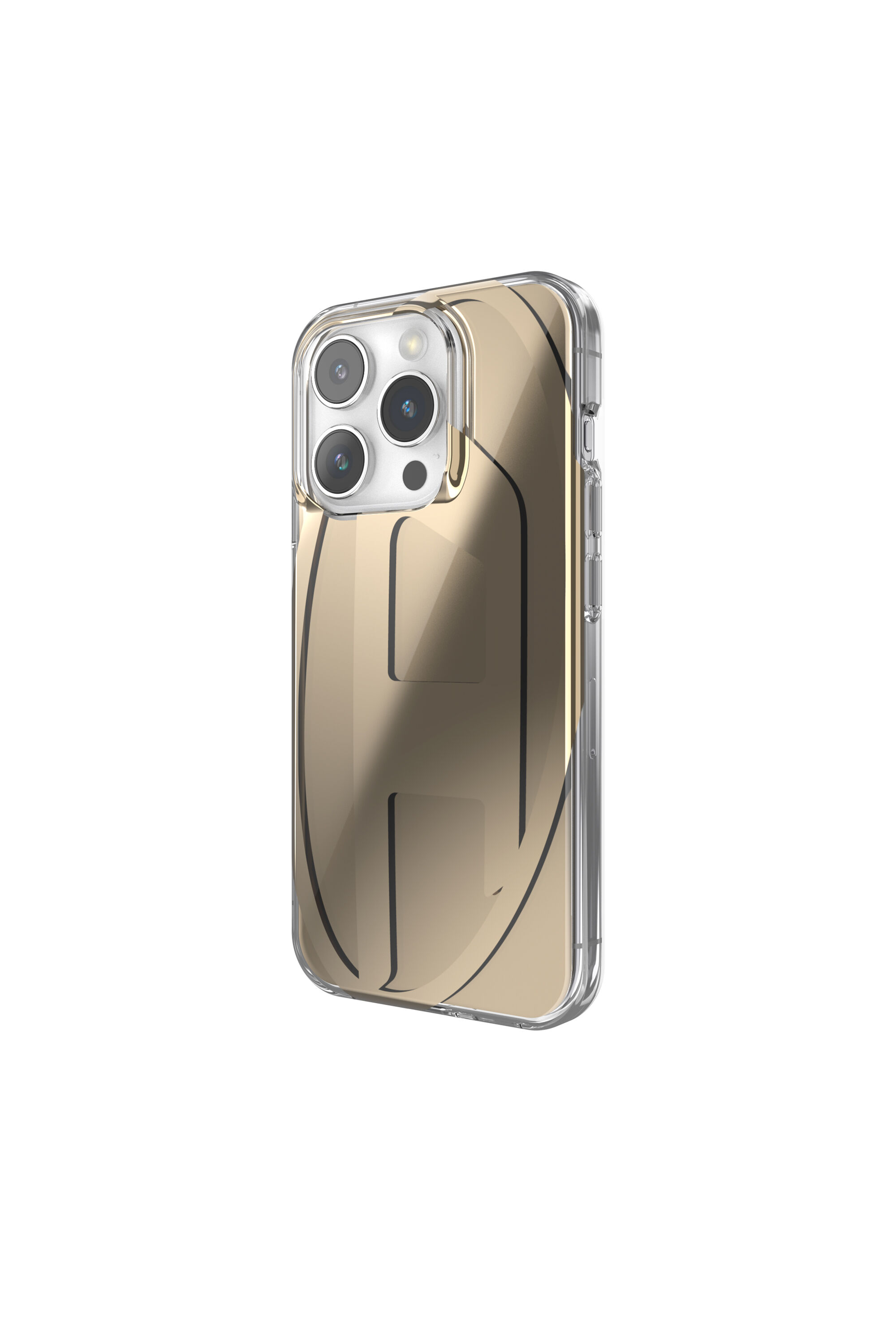 Diesel - 54089 MOULDED CASE, Unisex's iPhone 15 Pro クリアケース in ゴールド - 4