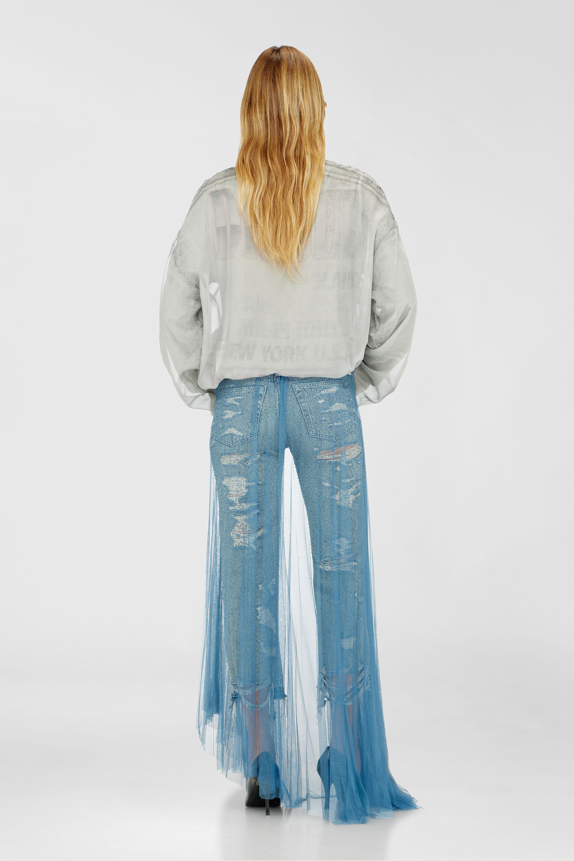 Diesel - Female's Regular Jeans D-Aisi 0DBER, ミディアムブルー - 3