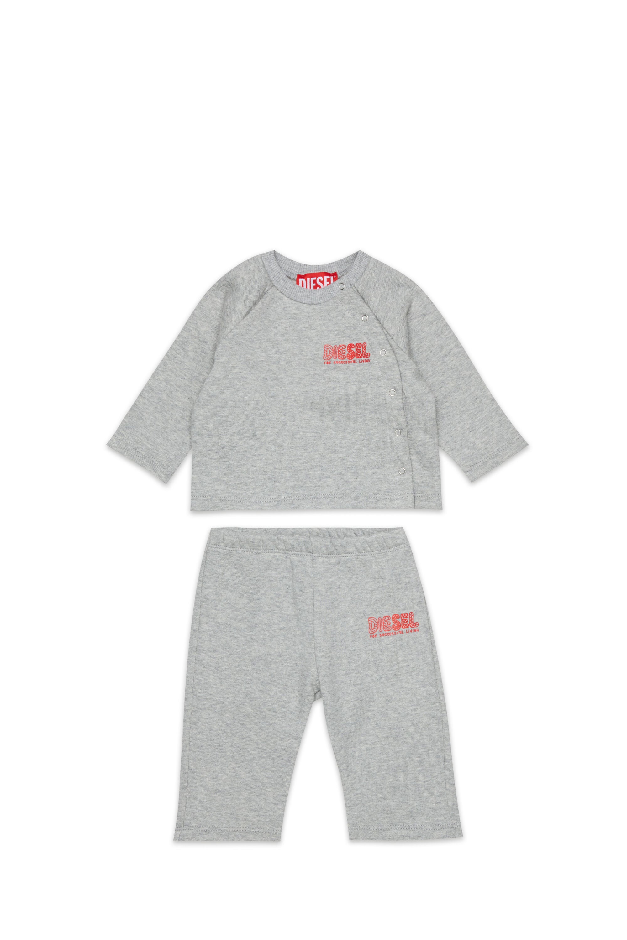 Diesel - SLUPY-SET-NB, Unisex's セットアップ in グレー - 1
