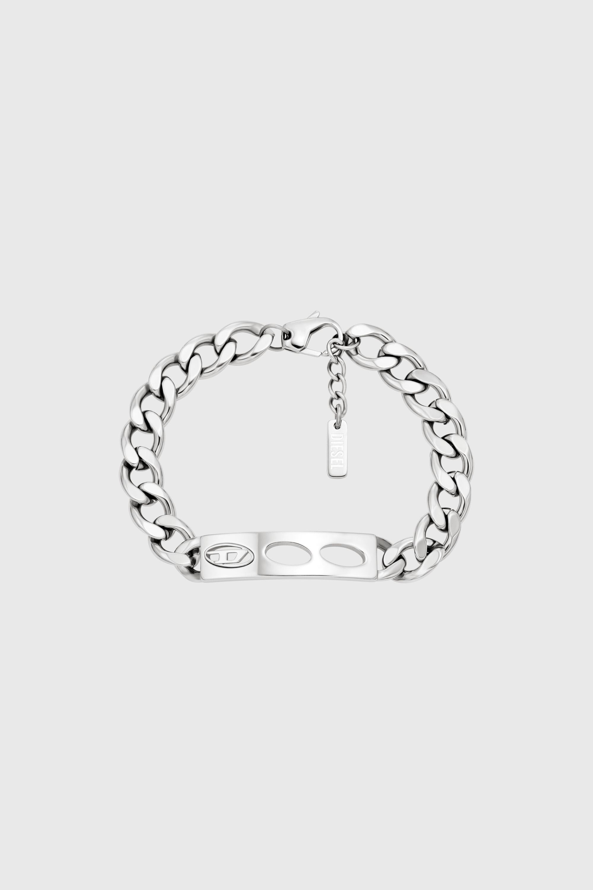 【美品】DIESEL ディーゼル　プレートブレスレット DX166340 JEWELLERY ブレスレット｜シルバー｜ウィメンズ｜DIESEL