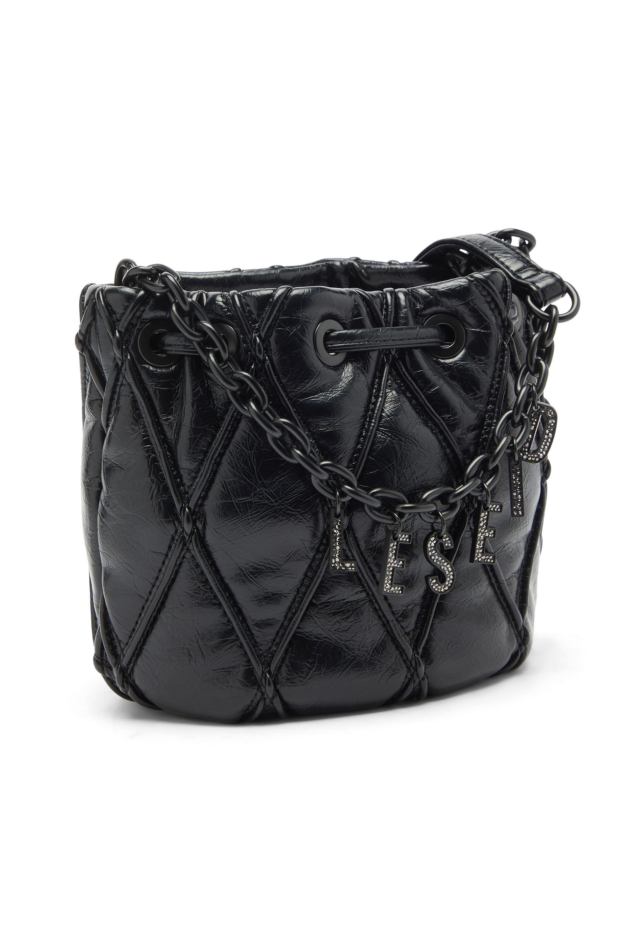 Diesel - CHARM-D BUCKET S, Female's バケットバッグ  S in ブラック - 5