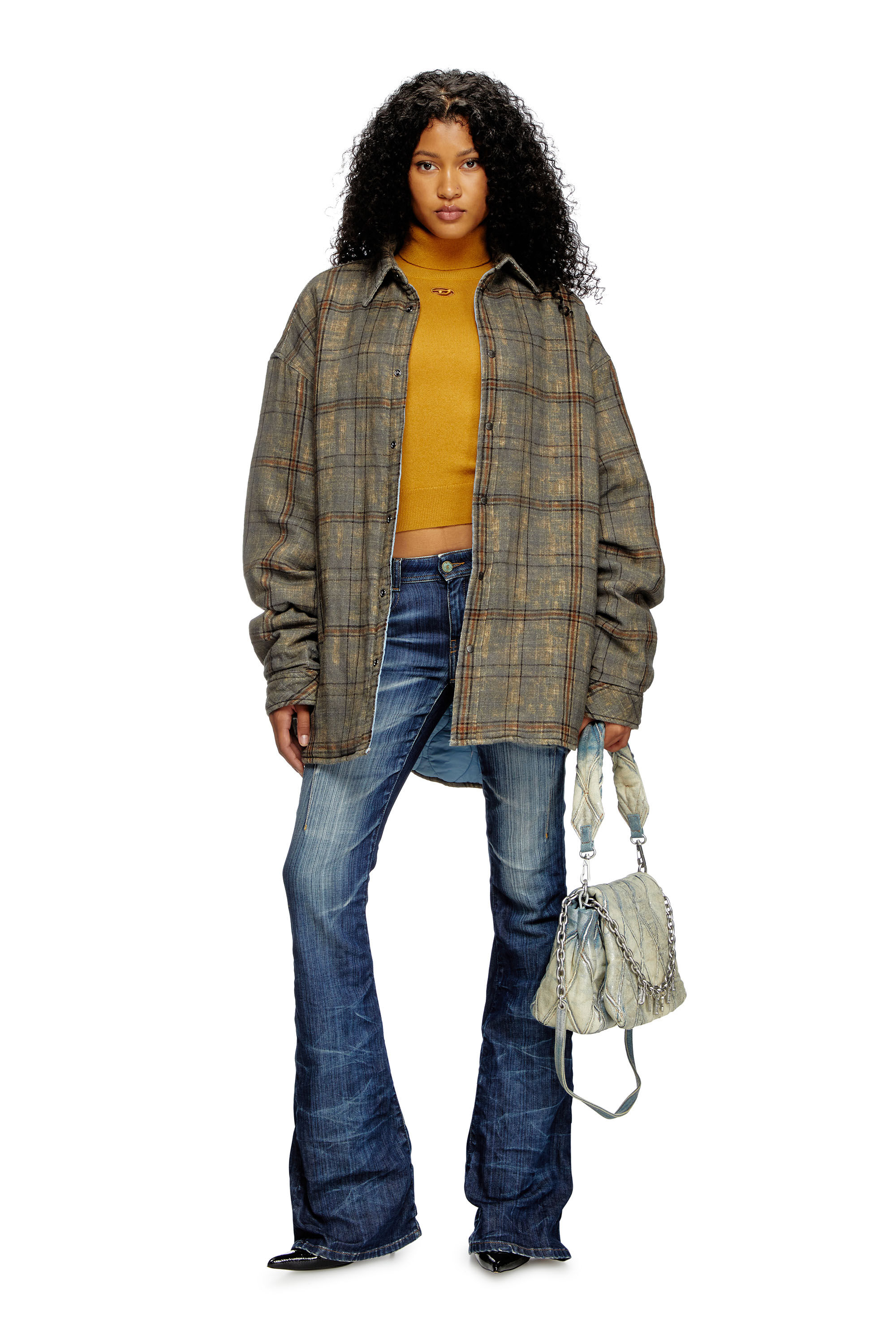 M-AREESAX-TN Turtleneck jumper in wool and cashmere｜ブラウン｜ウィメンズ｜DIESEL
