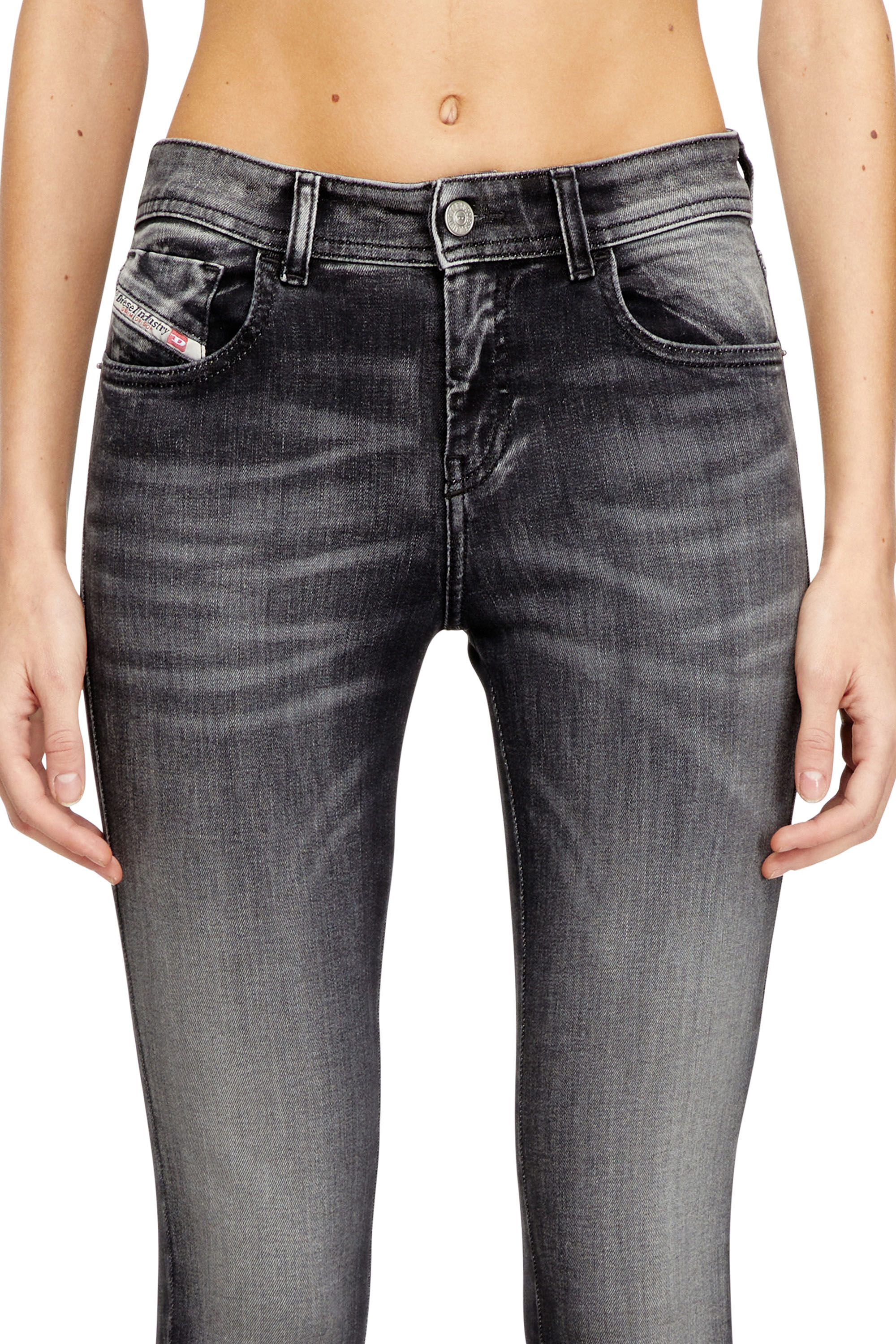 Diesel - Female's Skinny Jeans 2017 Slandy 09K97, ブラック/ダークグレー - 4