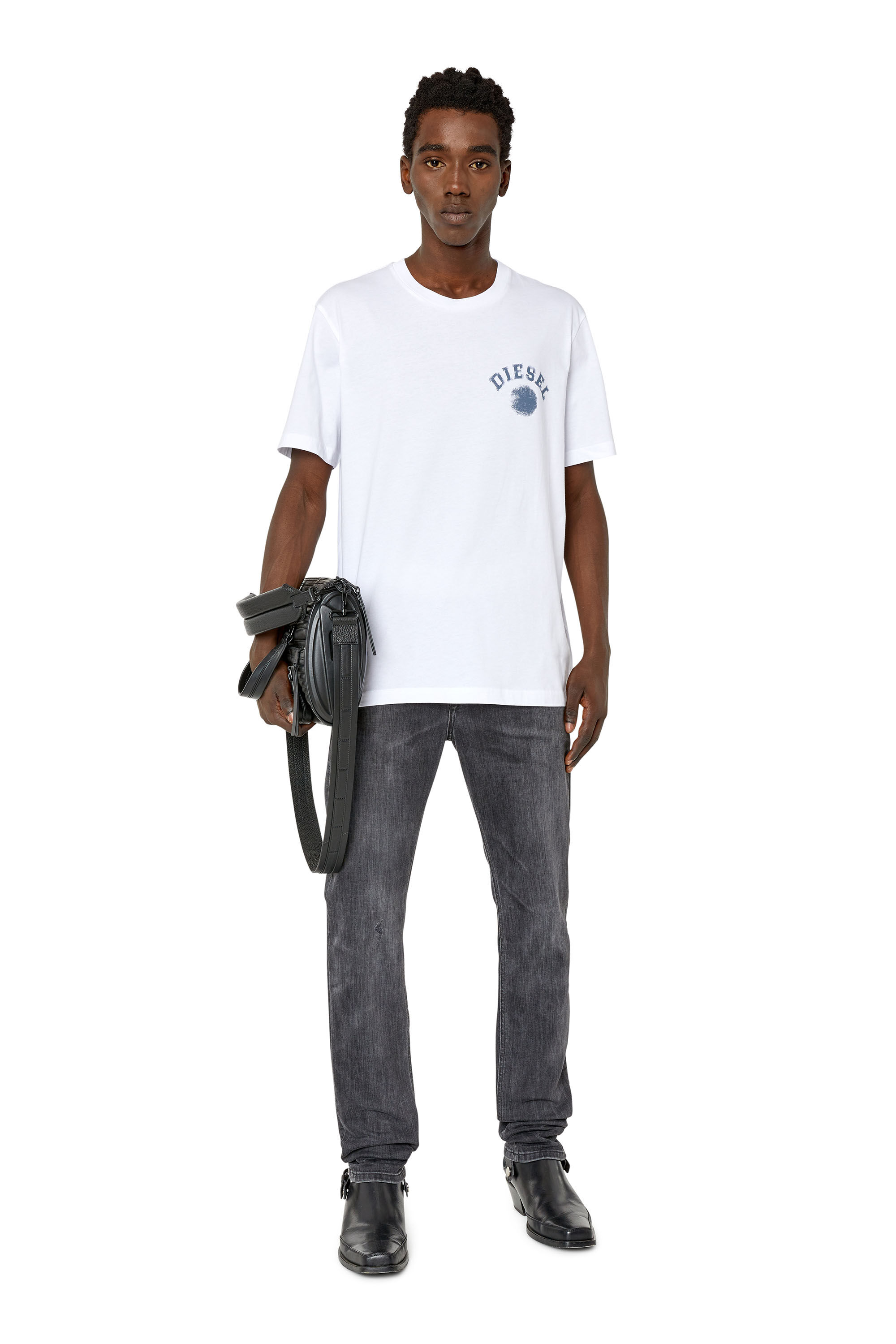 Diesel - T-JUST-K3, Male's Tシャツ レギュラーフィット in ホワイト - 1