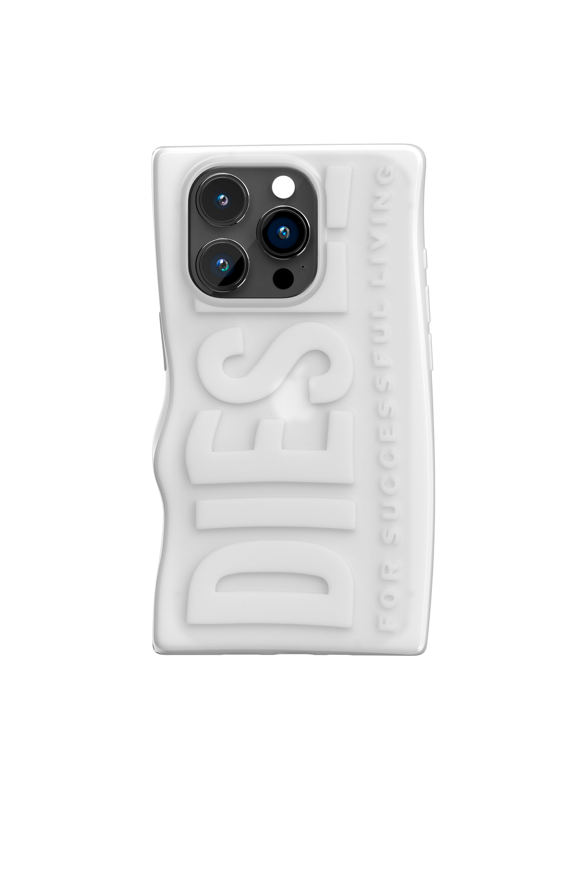 Diesel - 54124 MOULDED CASE, Unisex's iPhone 15 Pro シリコンケース in ホワイト - 2