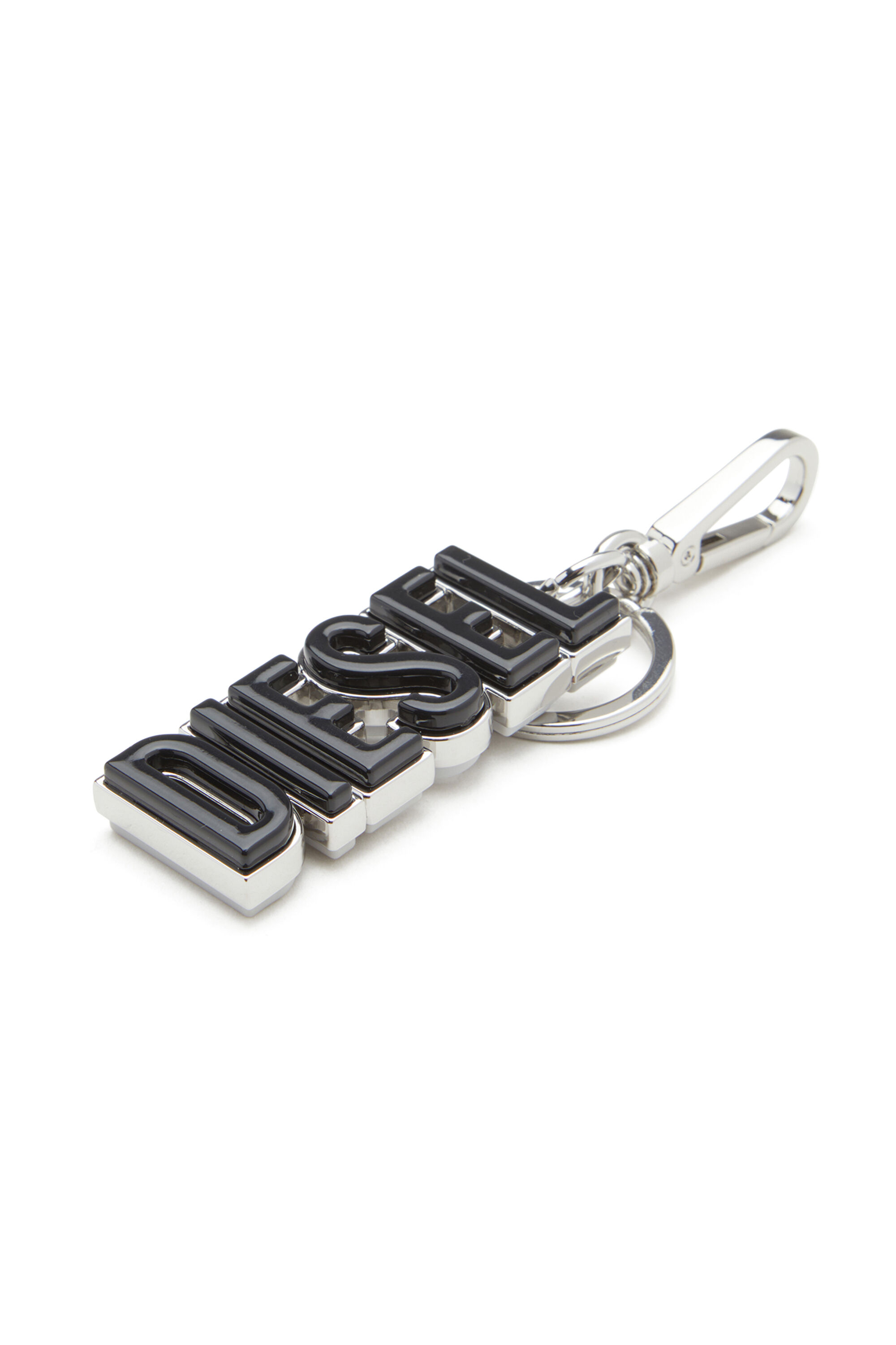 Diesel - DSL 3D KEY RING, Male's キーチャーム in ブラック/シルバー - 3