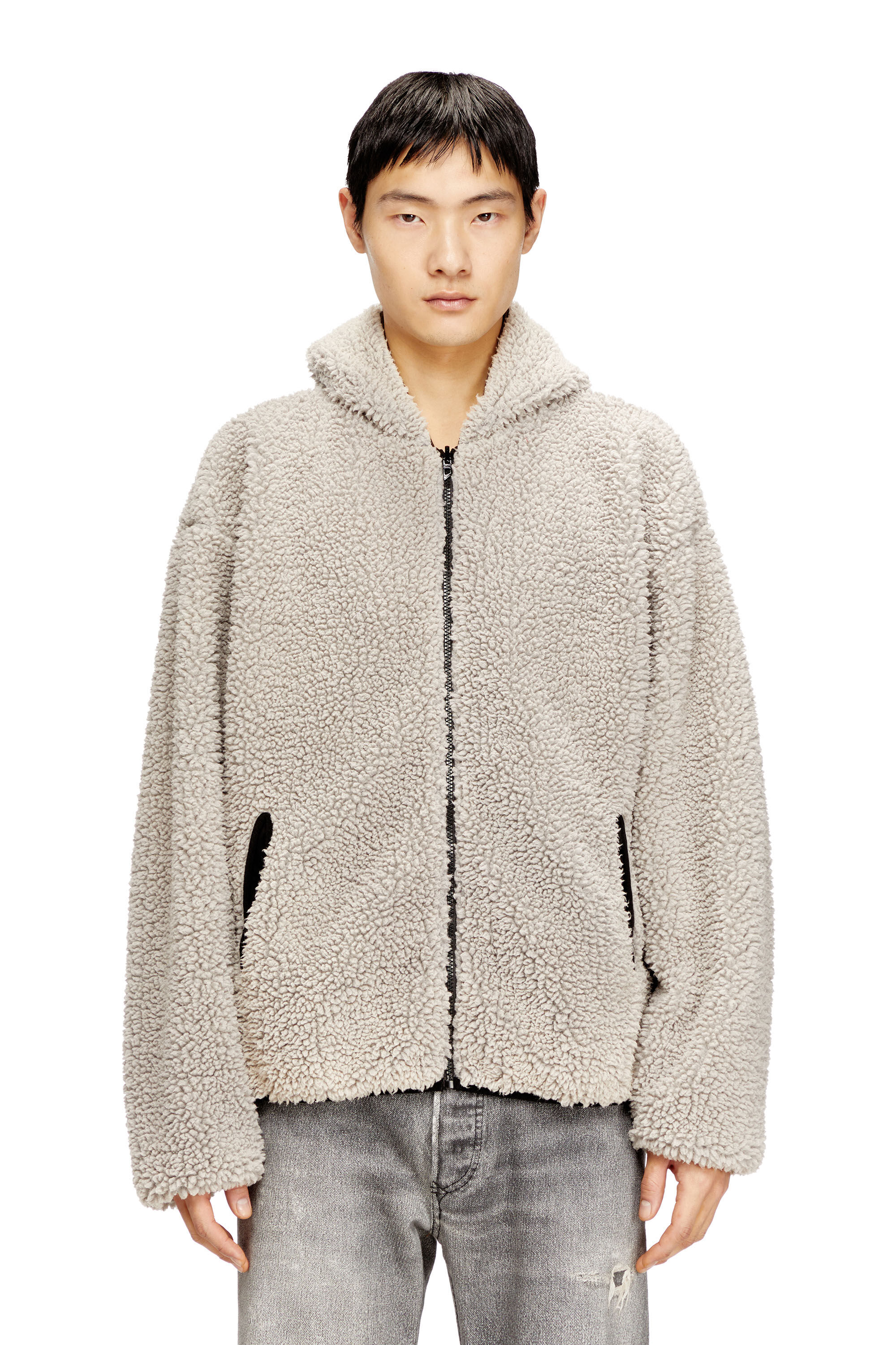 S-BRYAN フード付きジャケット｜ブラウン｜メンズ｜DIESEL