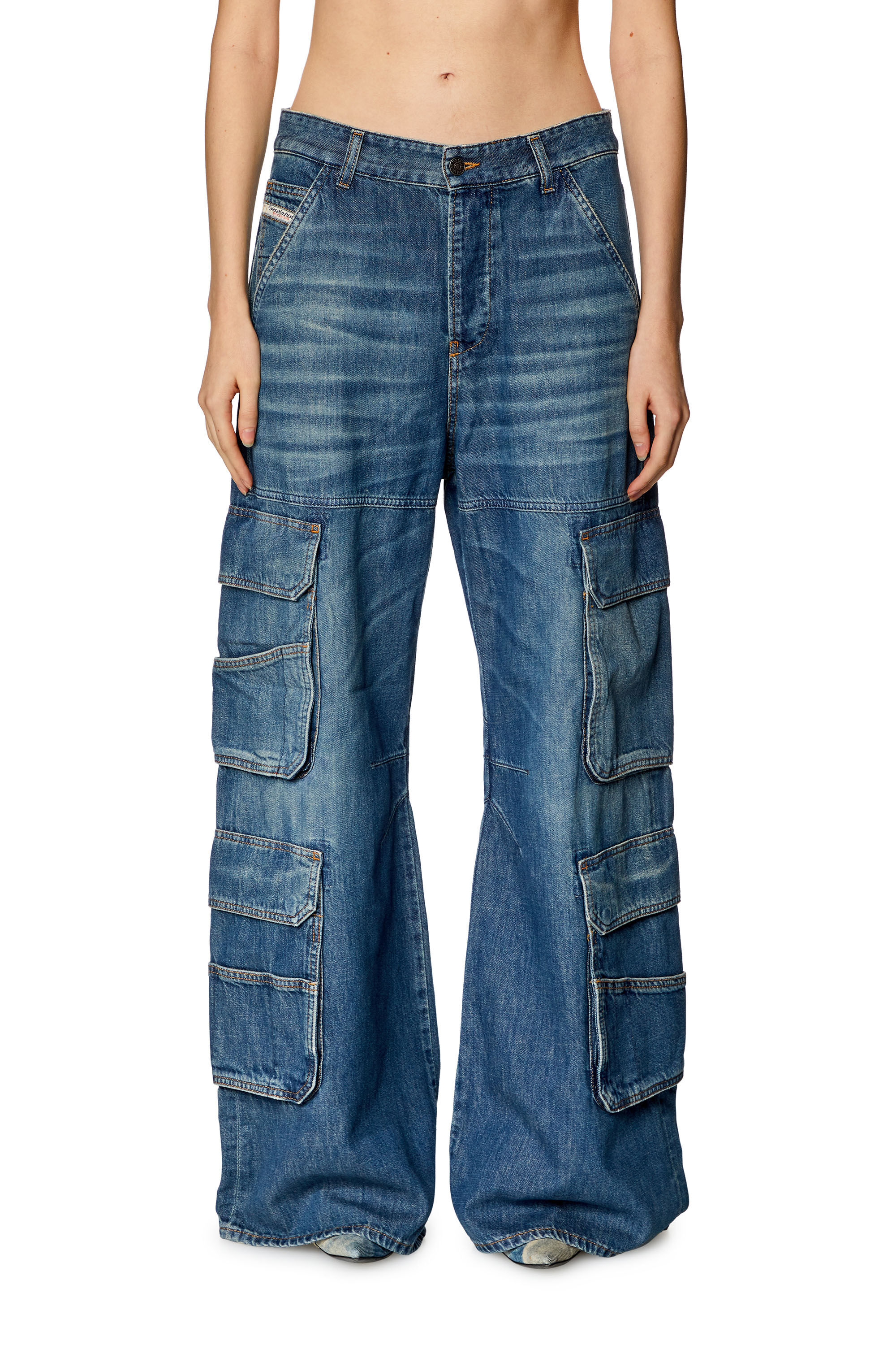 Diesel - Female's Relaxed Jeans 1996 D-Sire 0NJAN, ライトブルー - 3