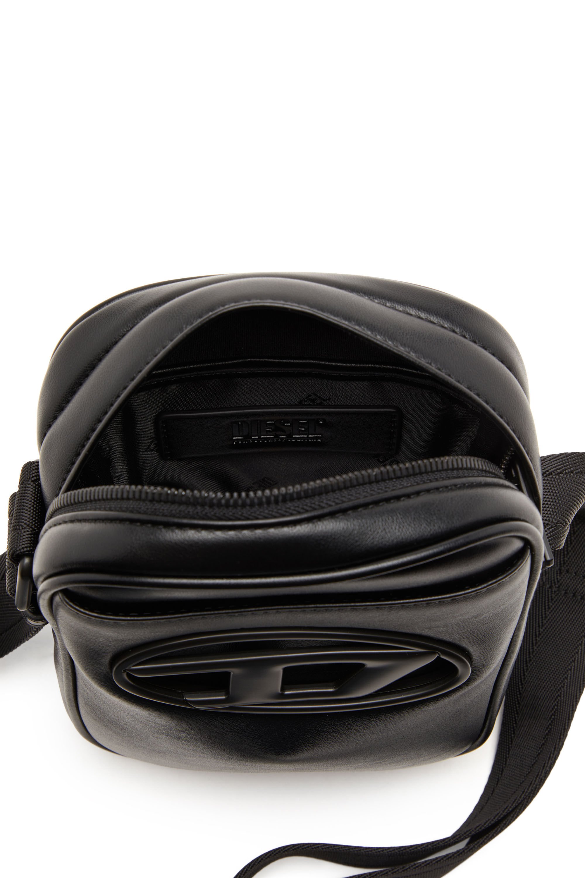 Diesel - HOLI-D CROSSBODY, Male's Holi-D-Crossbody bag in PU and neoprene in ブラック - 5